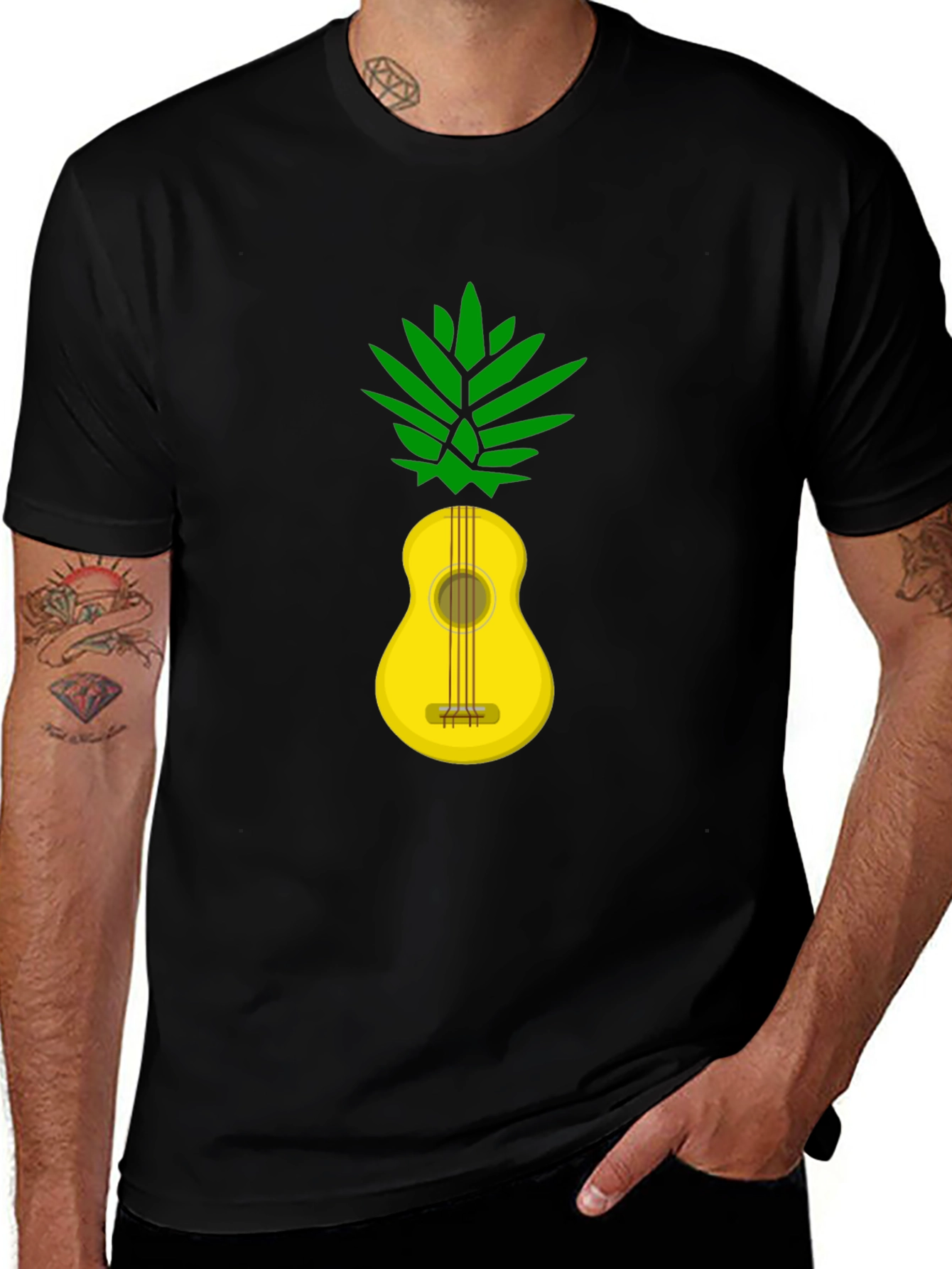 Pineapple Guitar Graphic Tee