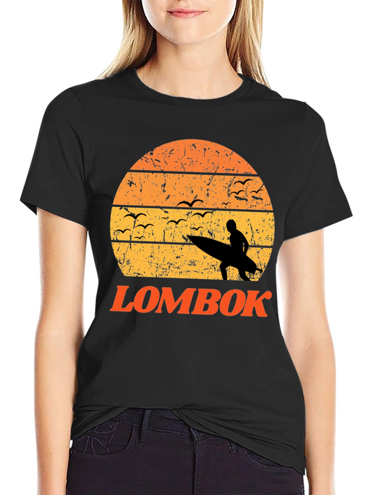 Lombok Sunset T-Shirt Surfer Graphic Tee