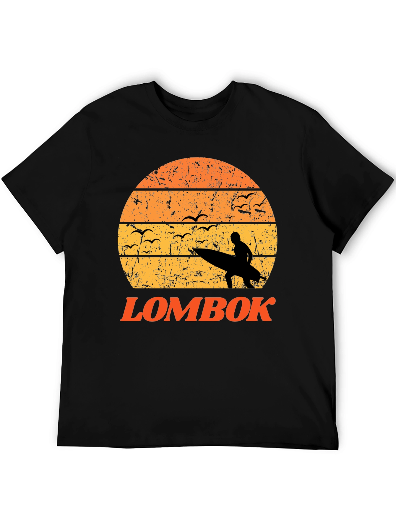 Lombok Sunset T-Shirt Surfer Graphic Tee