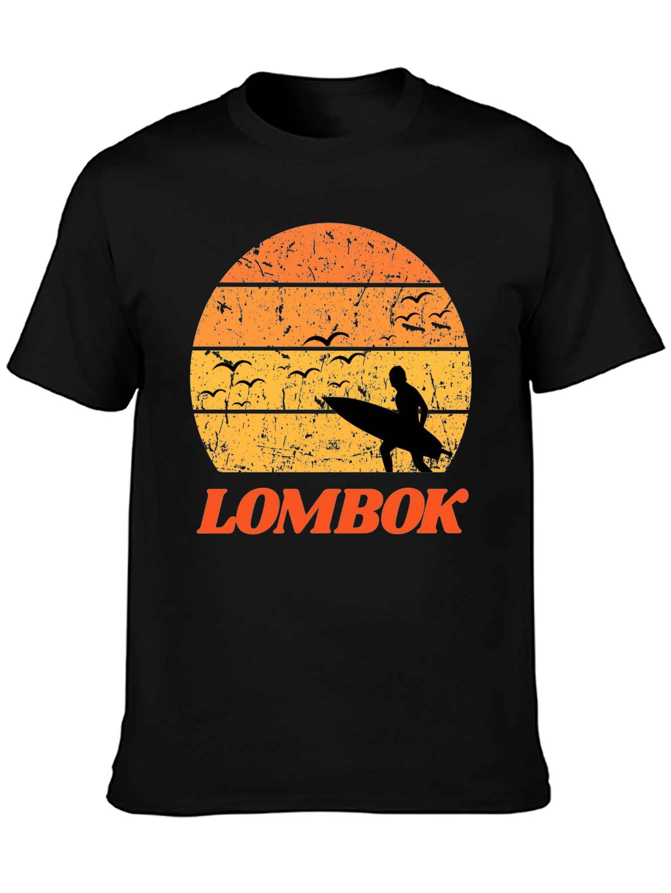 Lombok Sunset T-Shirt Surfer Graphic Tee