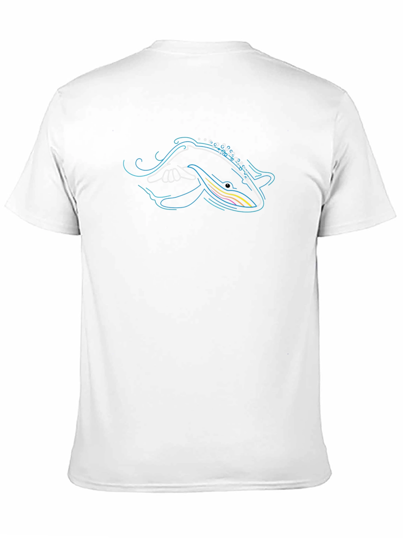 Whale Graphic Tee - Black Casual T-Shirt