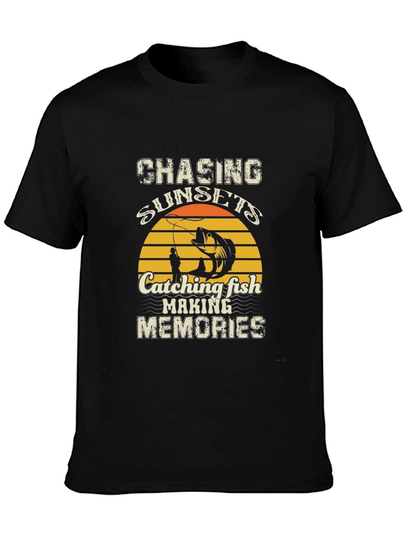 Chasing Sunsets Fishing T-Shirt