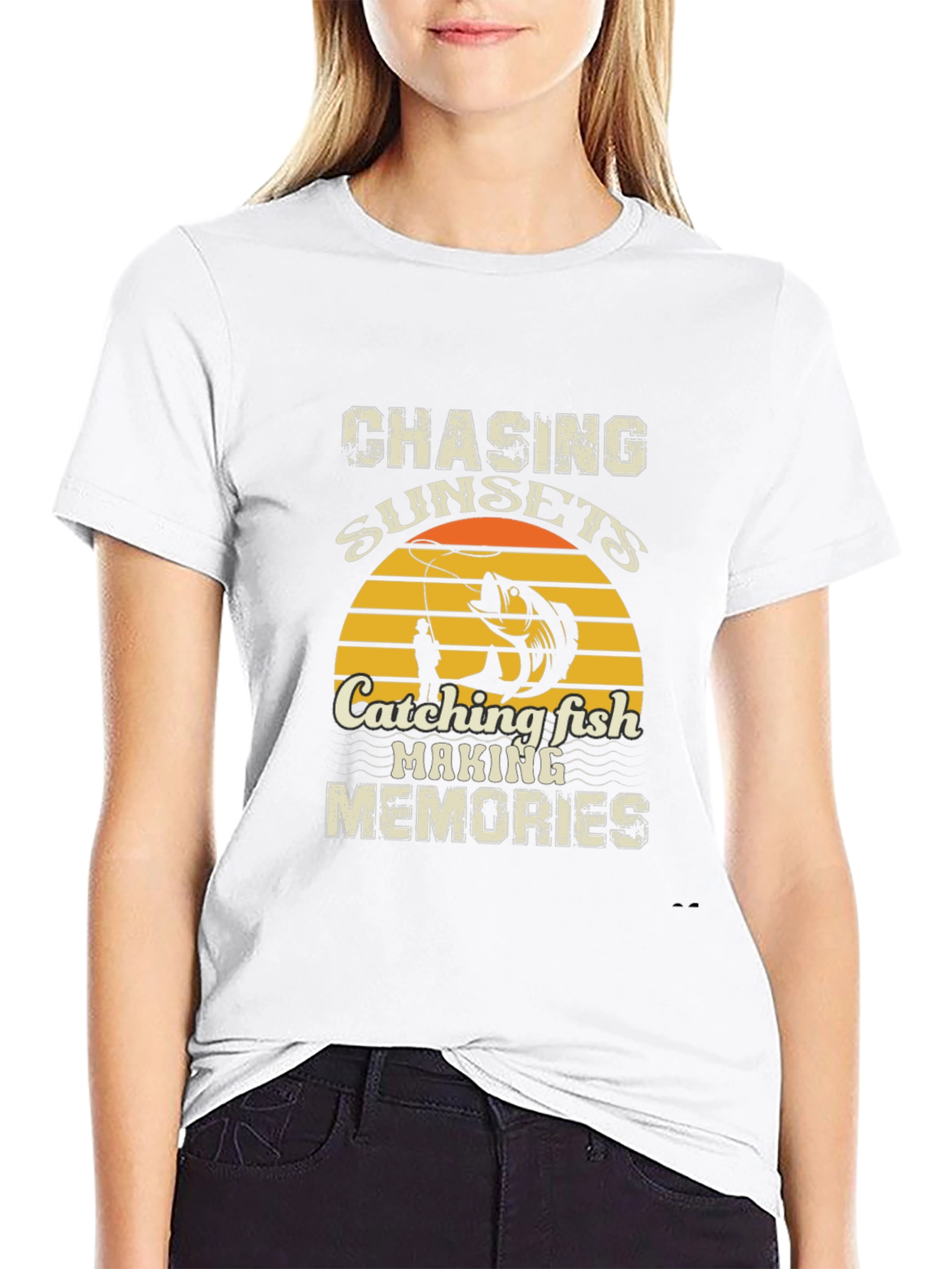 Chasing Sunsets Fishing T-Shirt