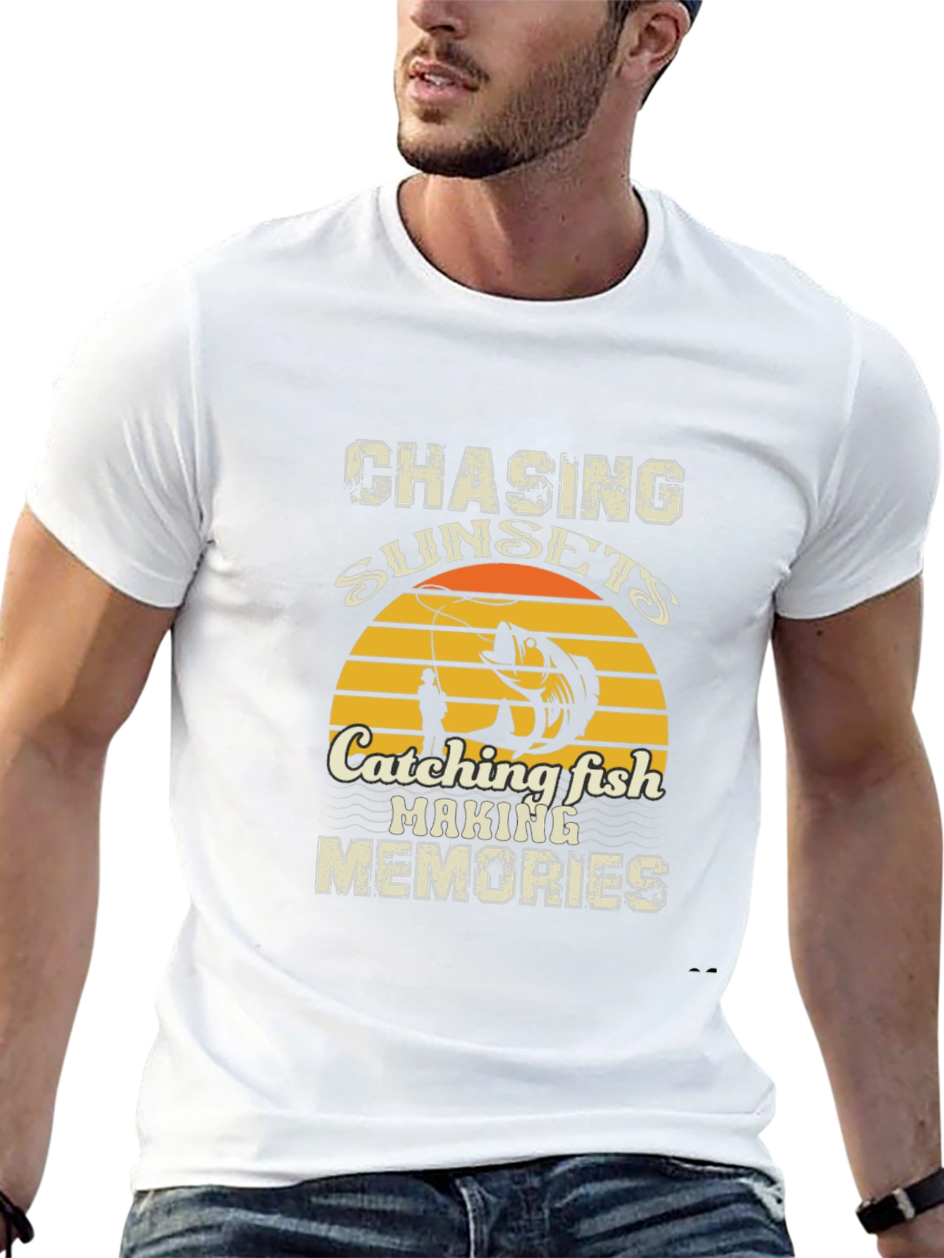 Chasing Sunsets Fishing T-Shirt