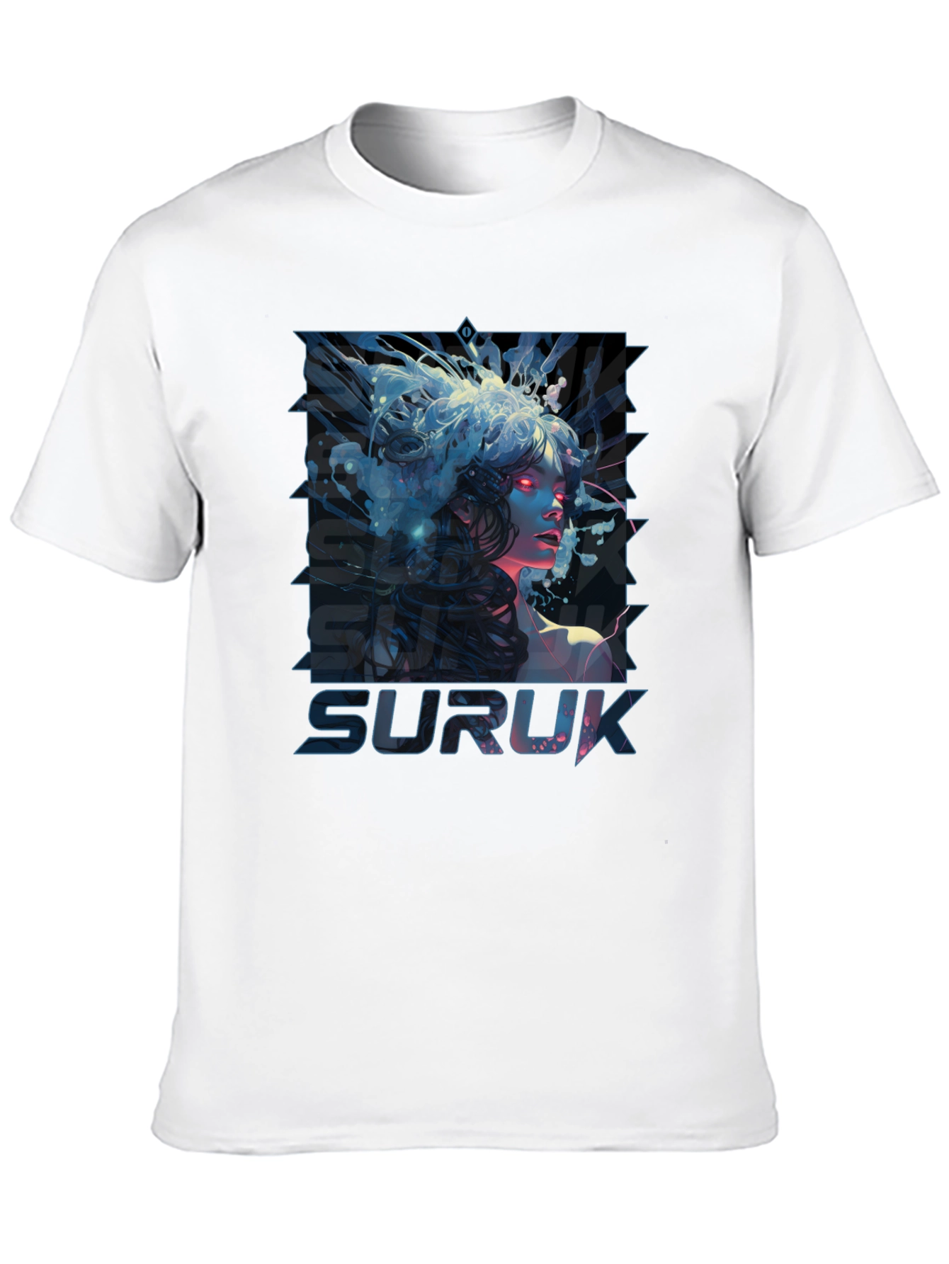 Suruk Graphic Print Black T-Shirt