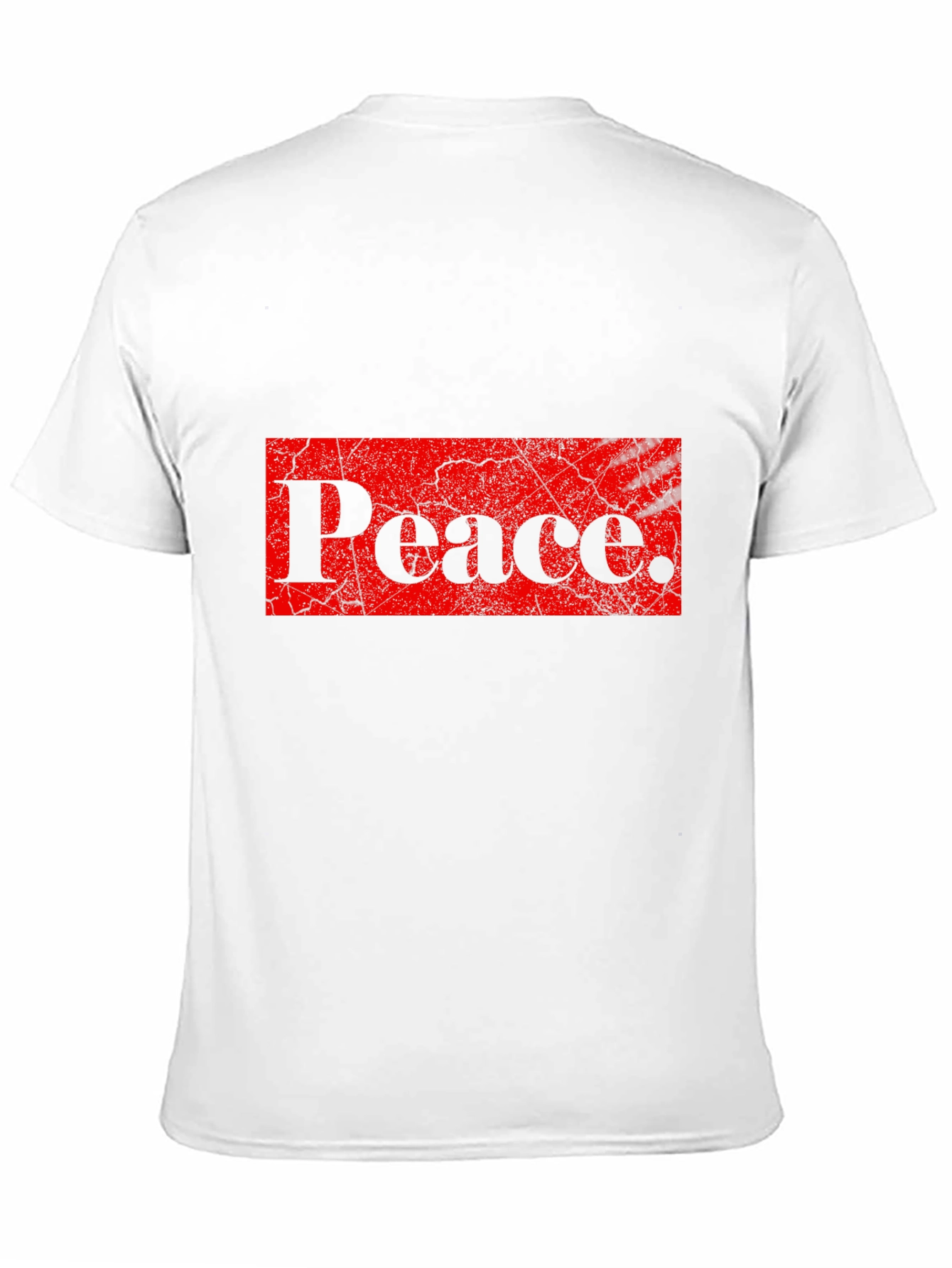 Peace Graphic Print Black T-Shirt