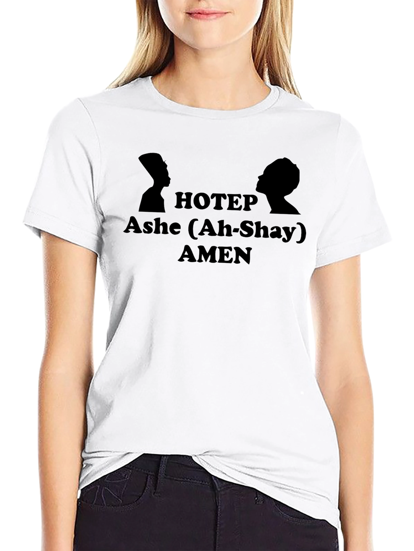 HOTEP Ashe AMEN Black T-Shirt