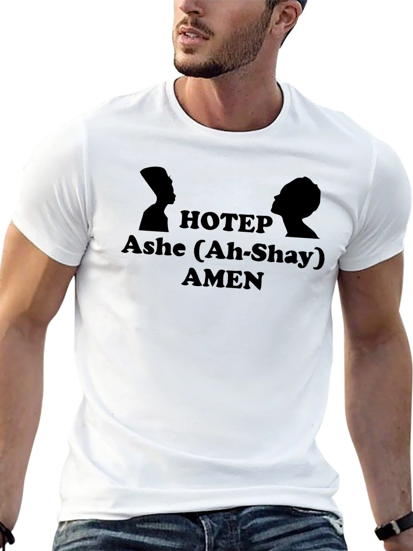 HOTEP Ashe AMEN Black T-Shirt
