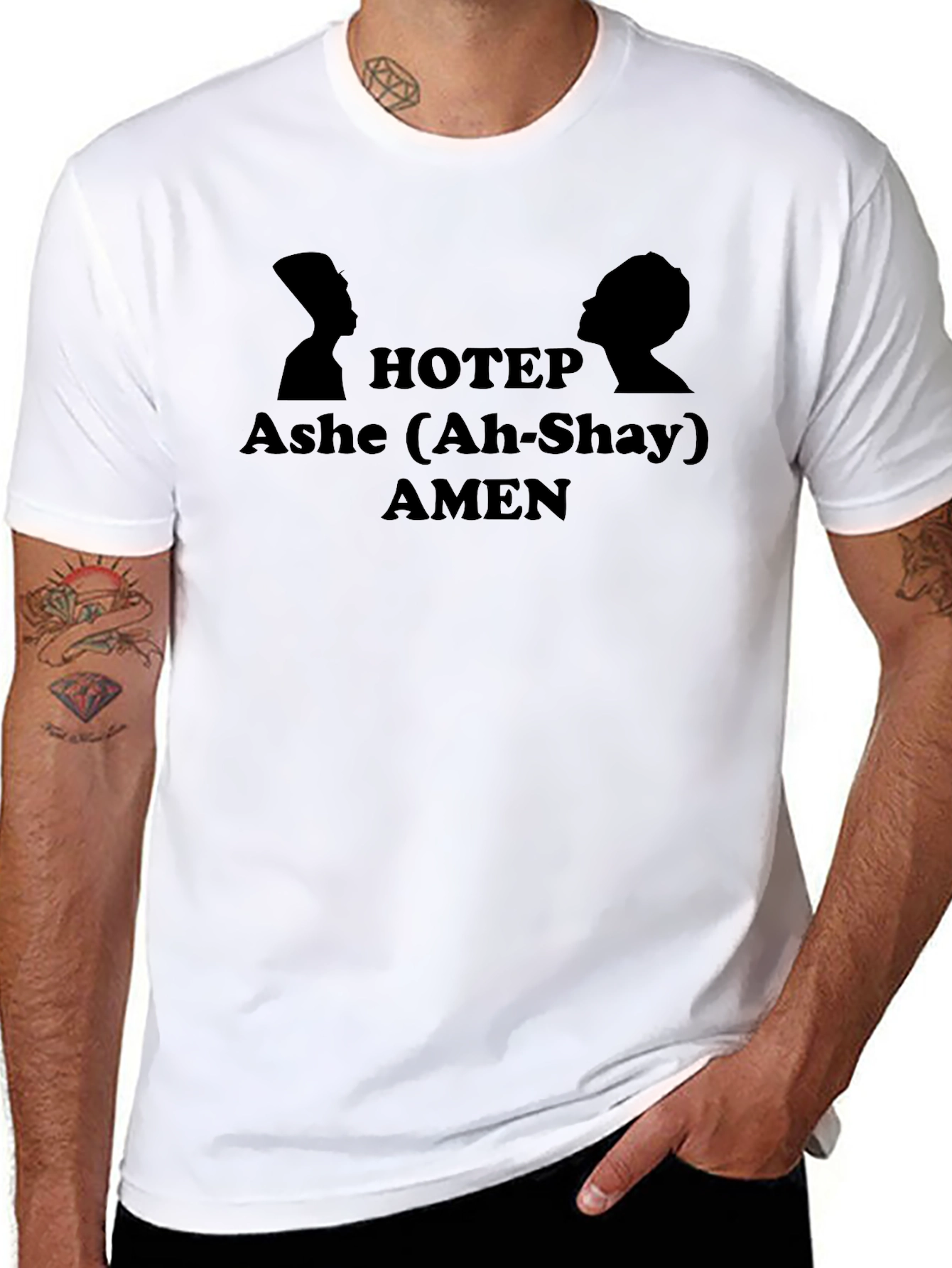 HOTEP Ashe AMEN Black T-Shirt