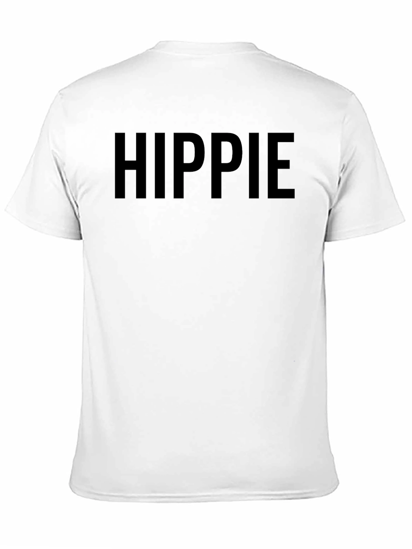 Hippie Graphic Tee - Classic Black Cotton T-Shirt