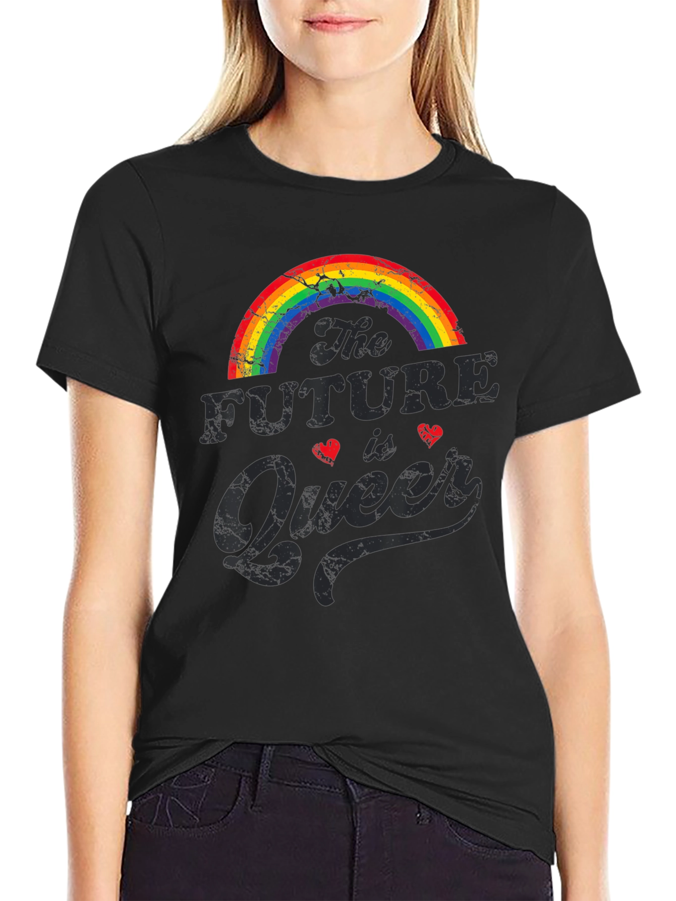 Future is Queer Rainbow Graphic Tee