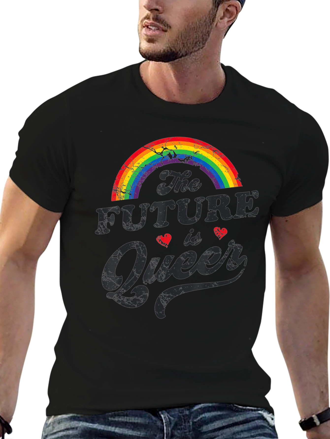 Future is Queer Rainbow Graphic Tee