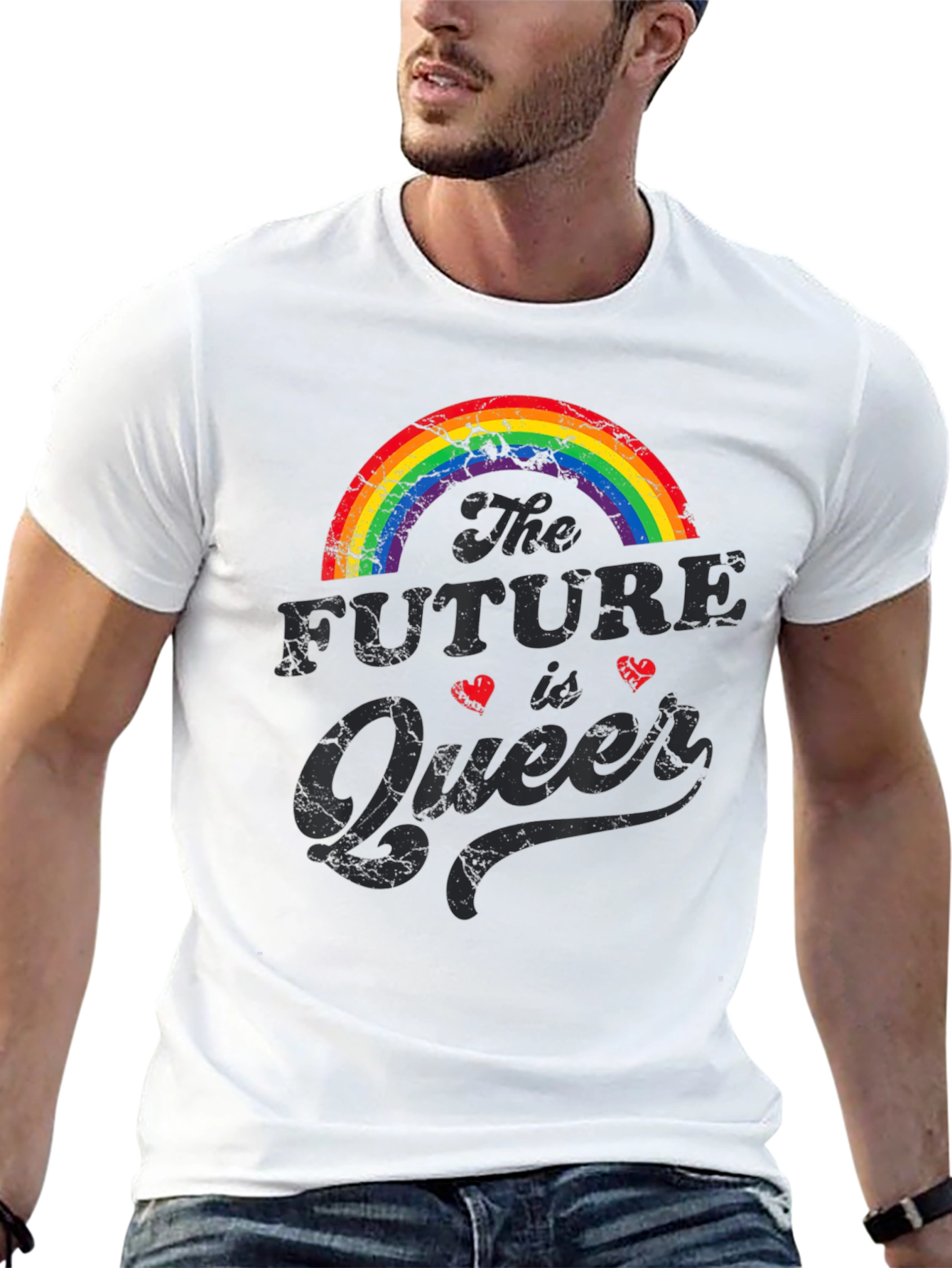 Future is Queer Rainbow Graphic Tee