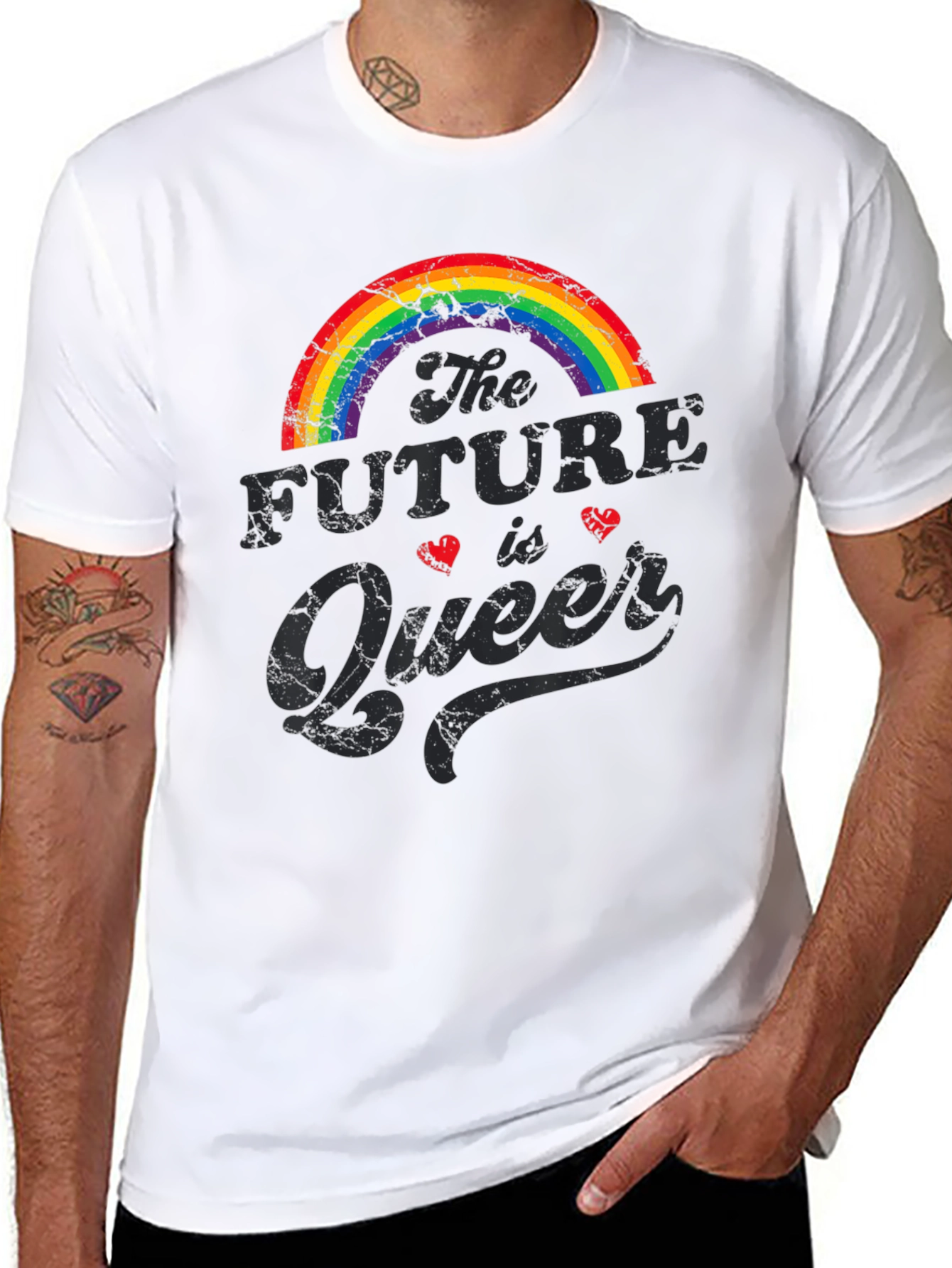 Future is Queer Rainbow Graphic Tee