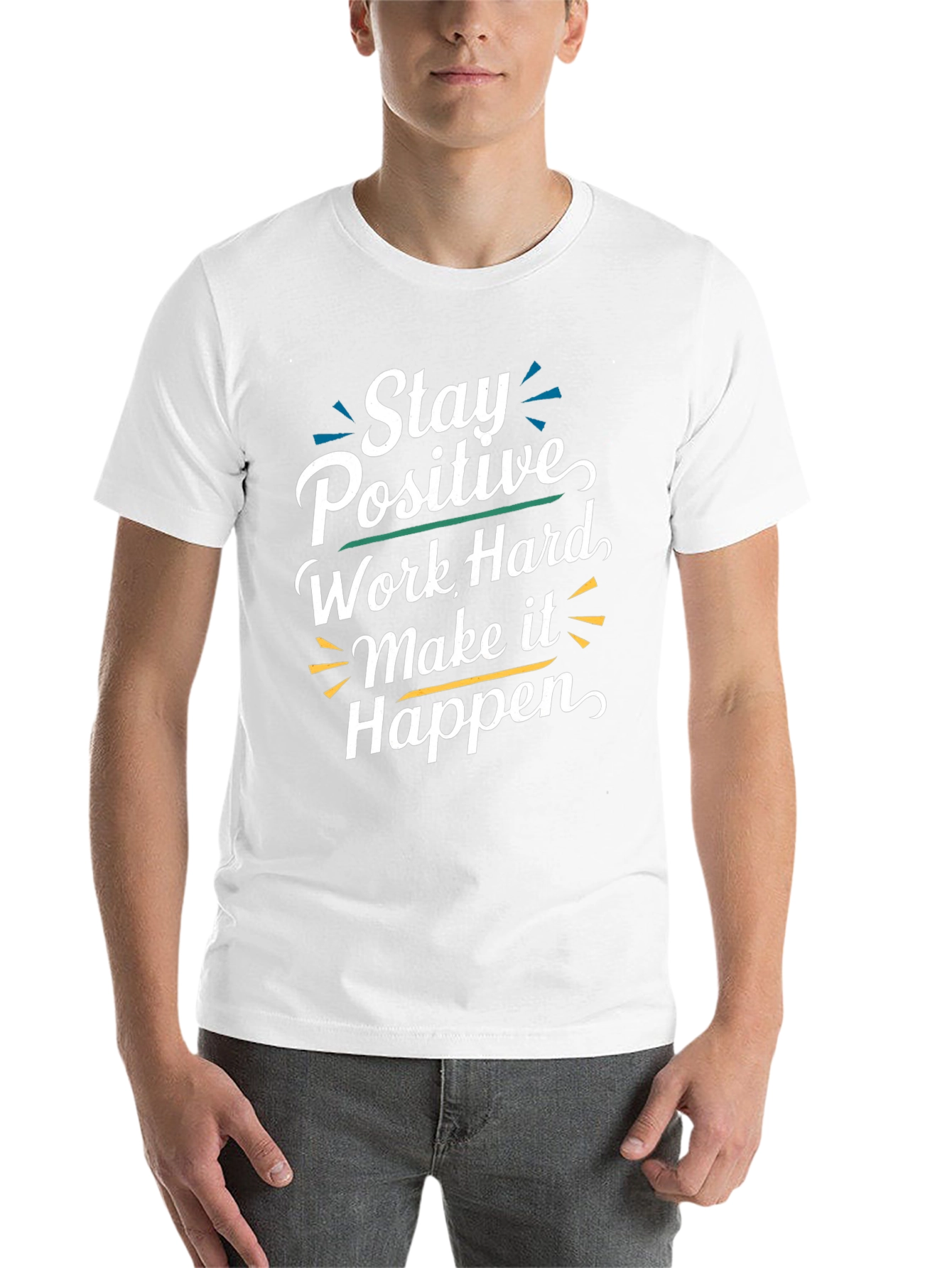 Stay Positive T-Shirt - Motivational Graphic Tee