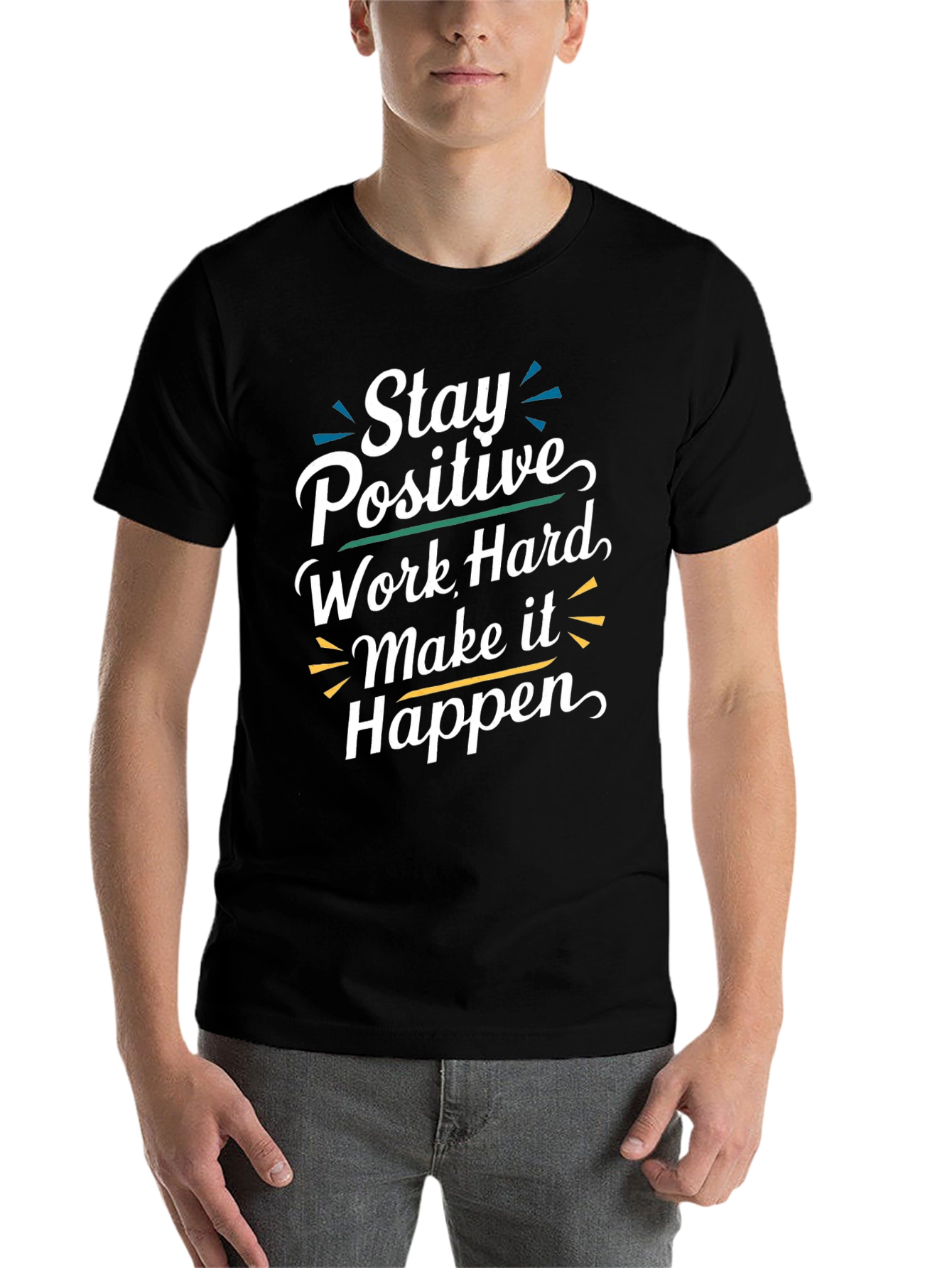 Stay Positive T-Shirt - Motivational Graphic Tee