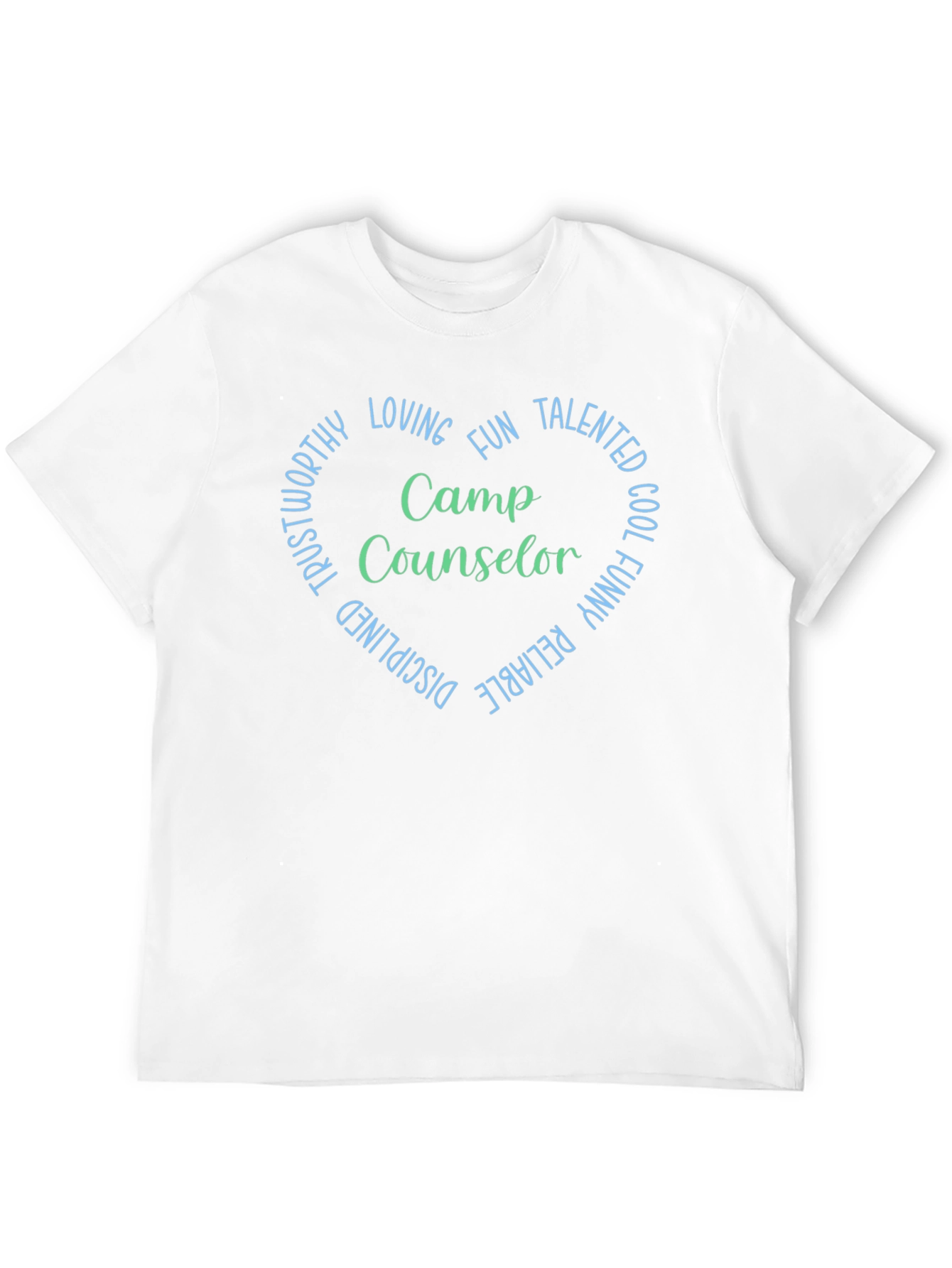 Camp Counselor Heart T-Shirt - Black