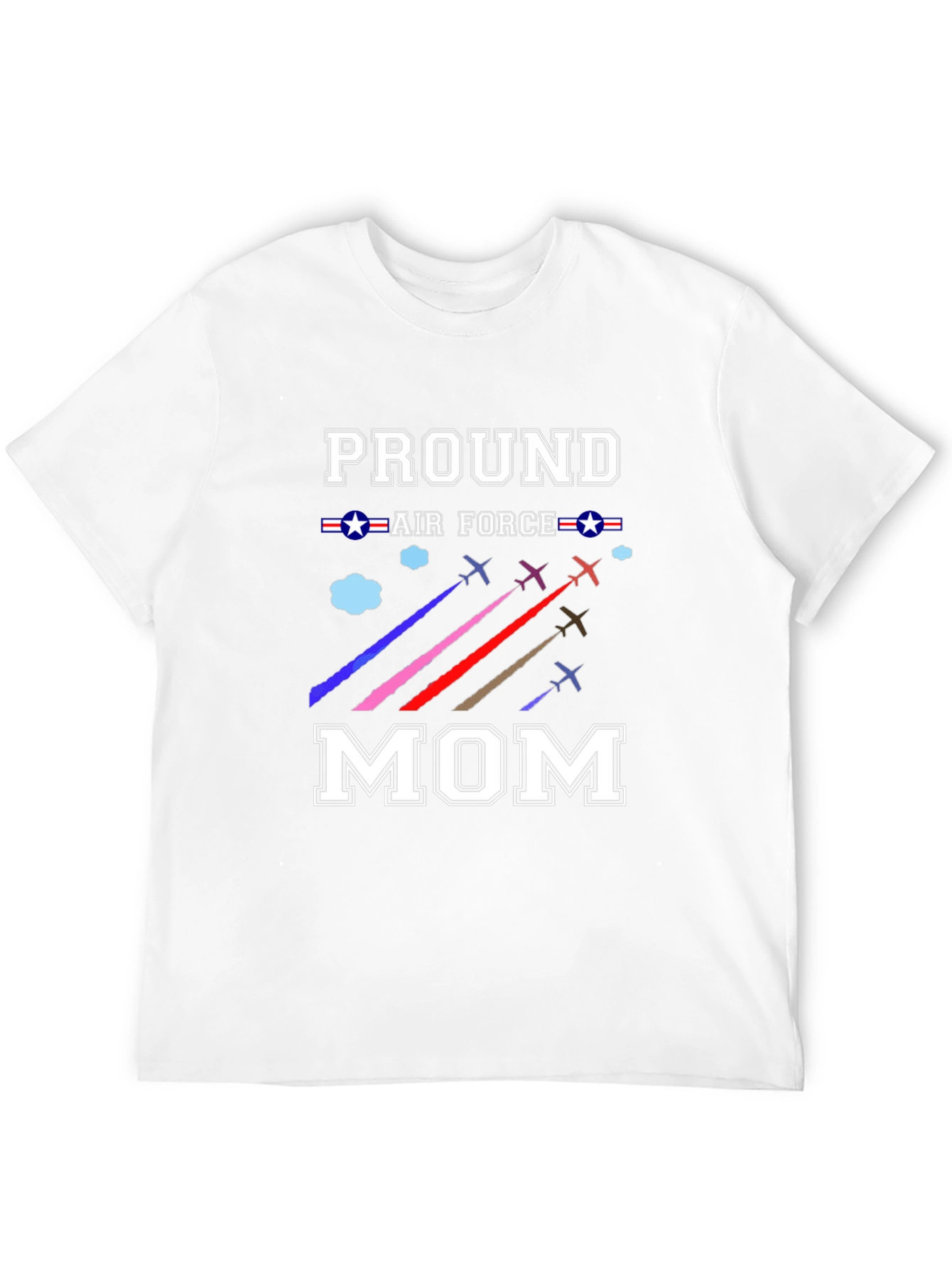 Proud Air Force Mom Black T-Shirt