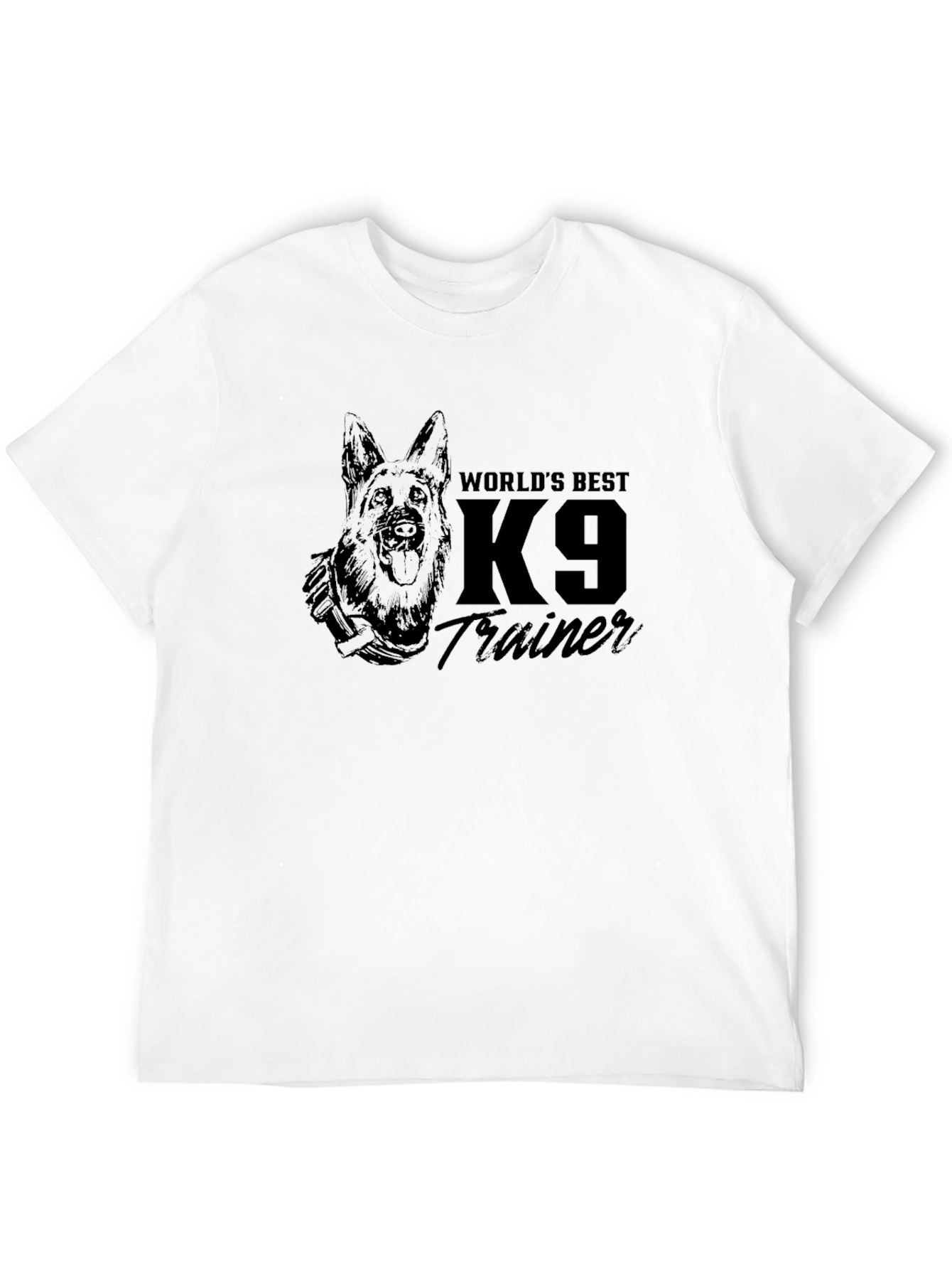 Worlds Best K9 Trainer Dog Graphic T-Shirt