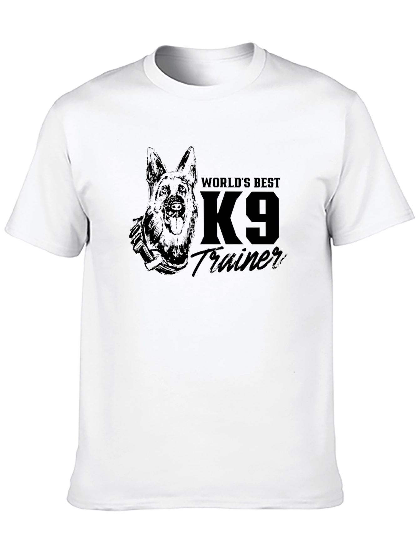 Worlds Best K9 Trainer Dog Graphic T-Shirt