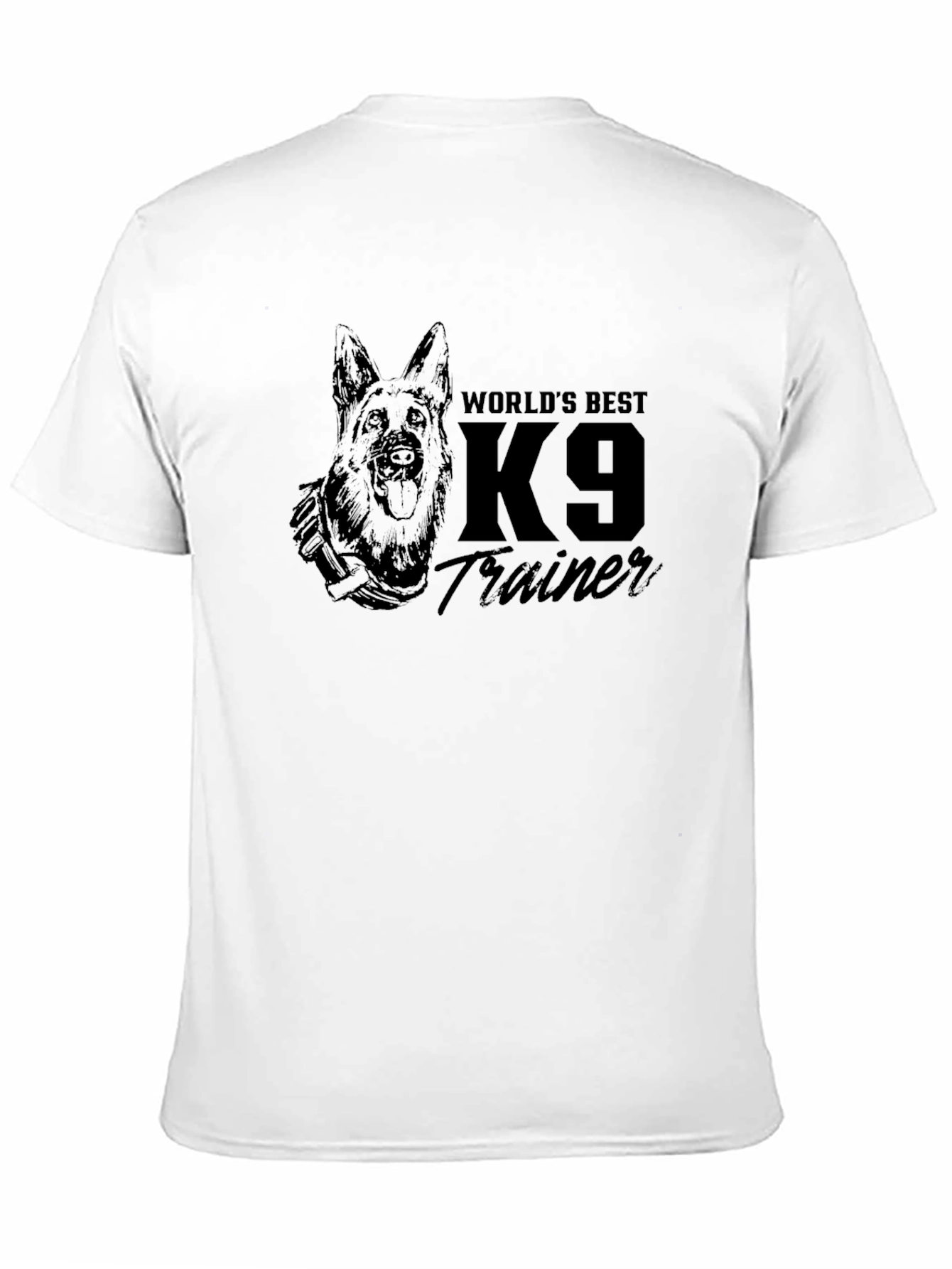 Worlds Best K9 Trainer Dog Graphic T-Shirt