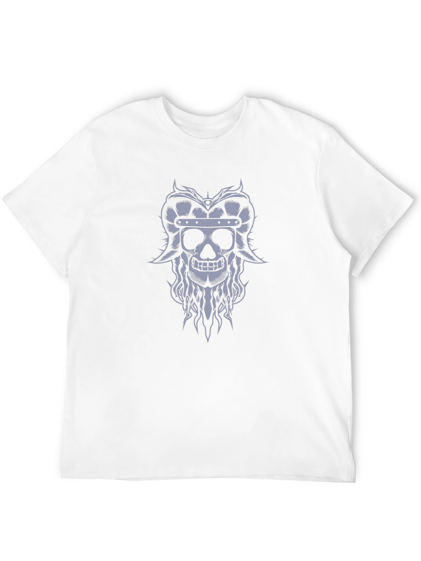 Viking Skull Graphic Tee - Black T-Shirt