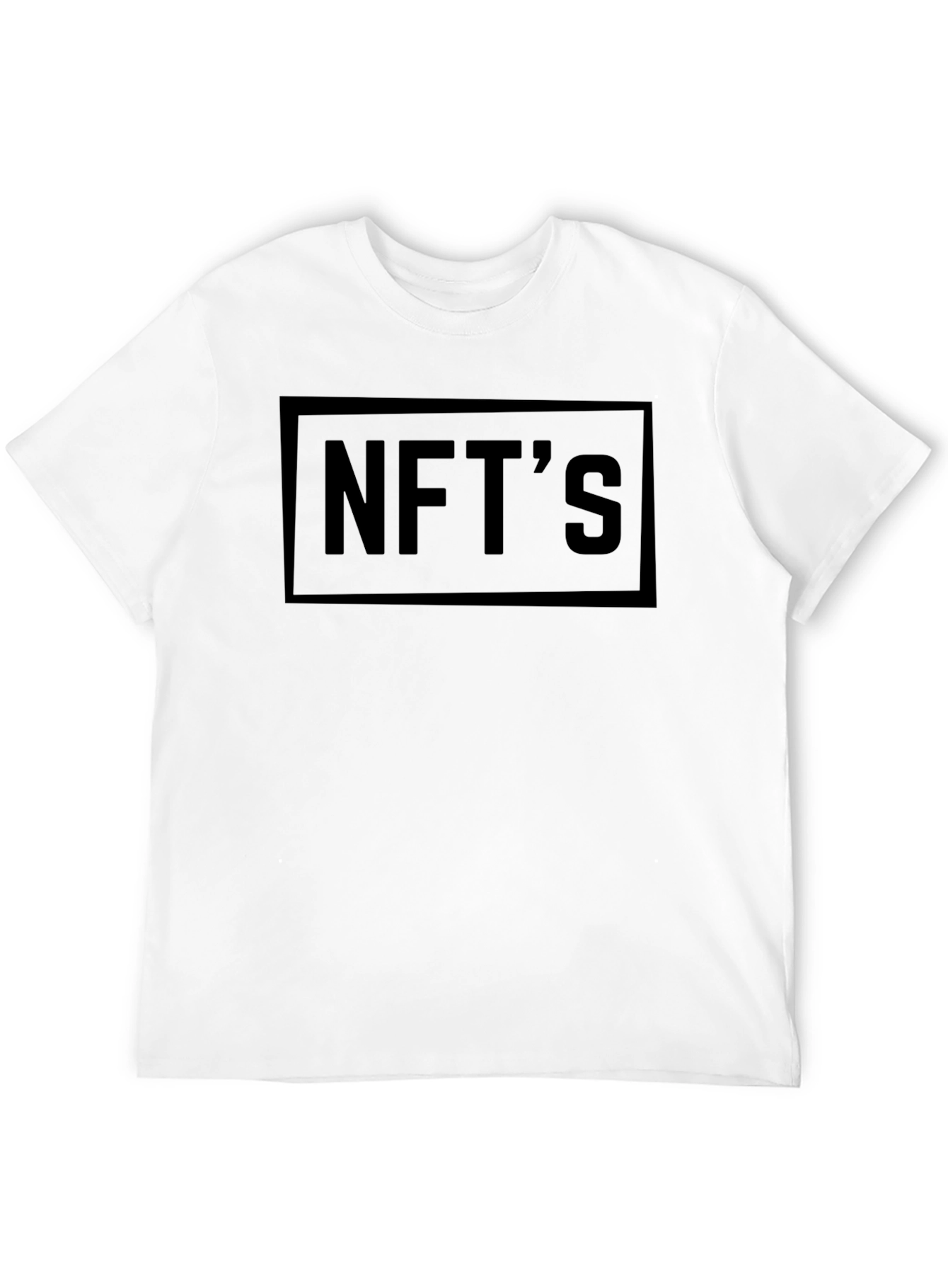 Mens Black NFTs Graphic T-Shirt