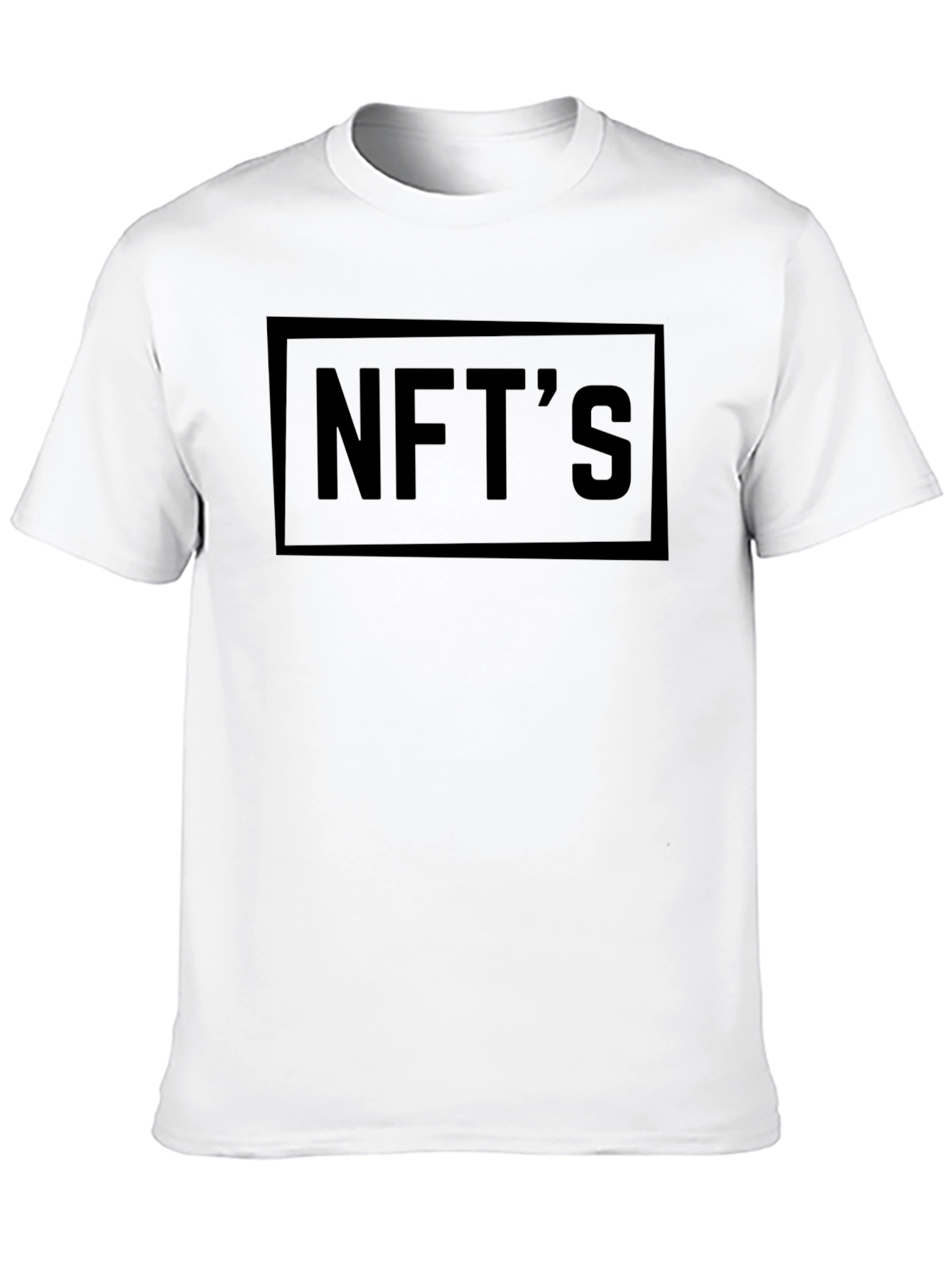 Mens Black NFTs Graphic T-Shirt