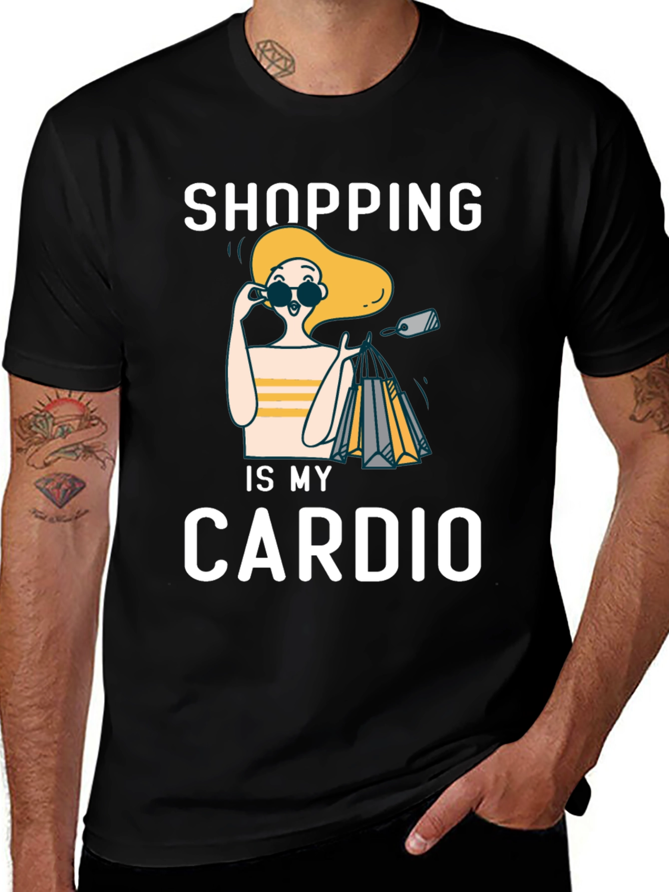 Shopping is My Cardio Graphic Tee
