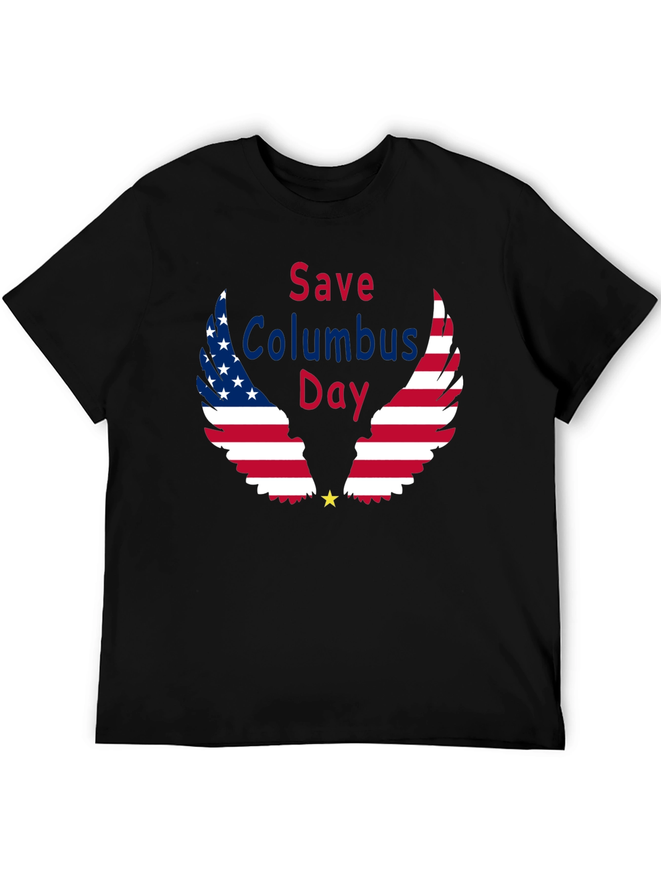 Save Columbus Day T-Shirt Patriotic American Flag