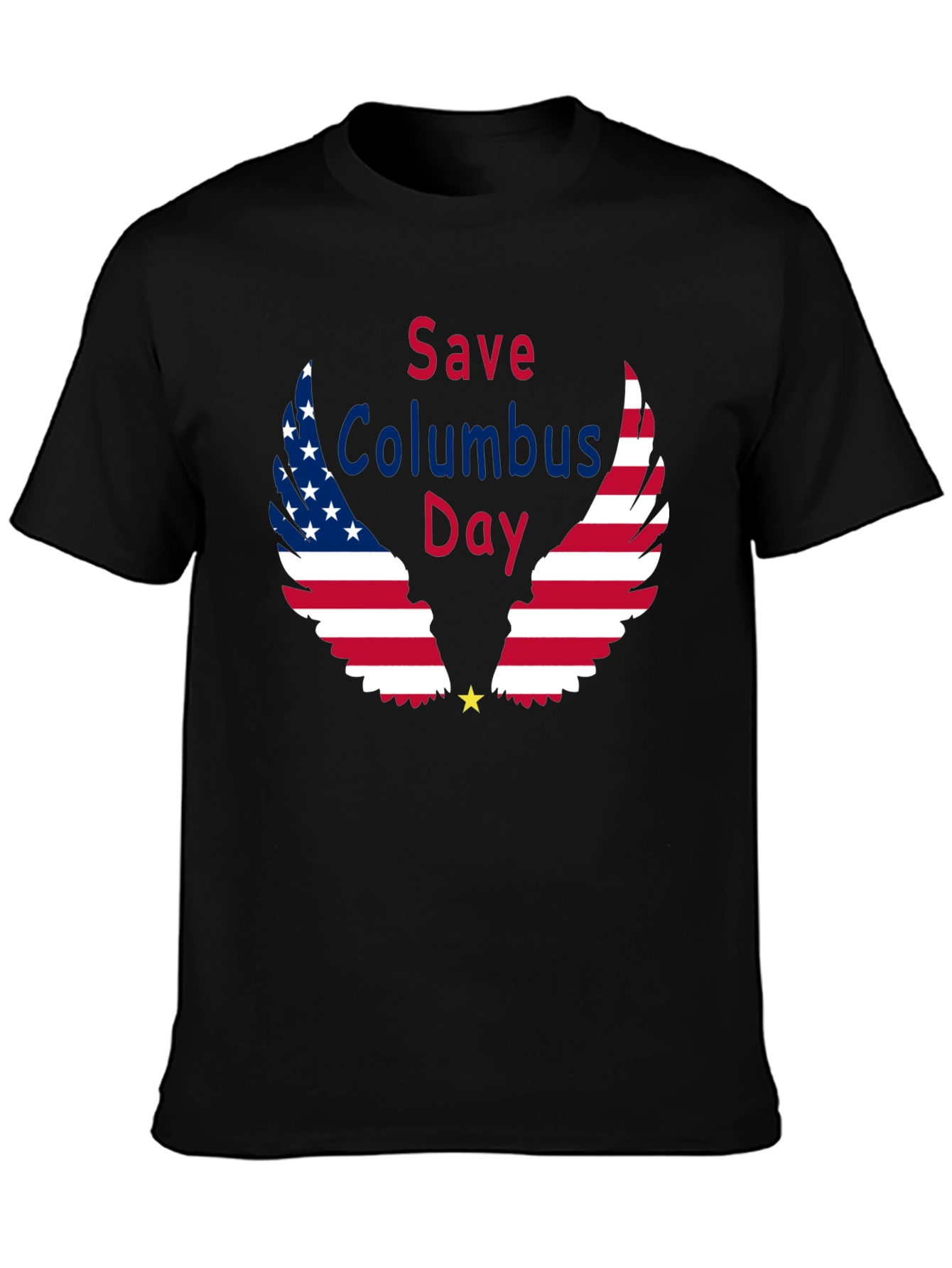 Save Columbus Day T-Shirt Patriotic American Flag