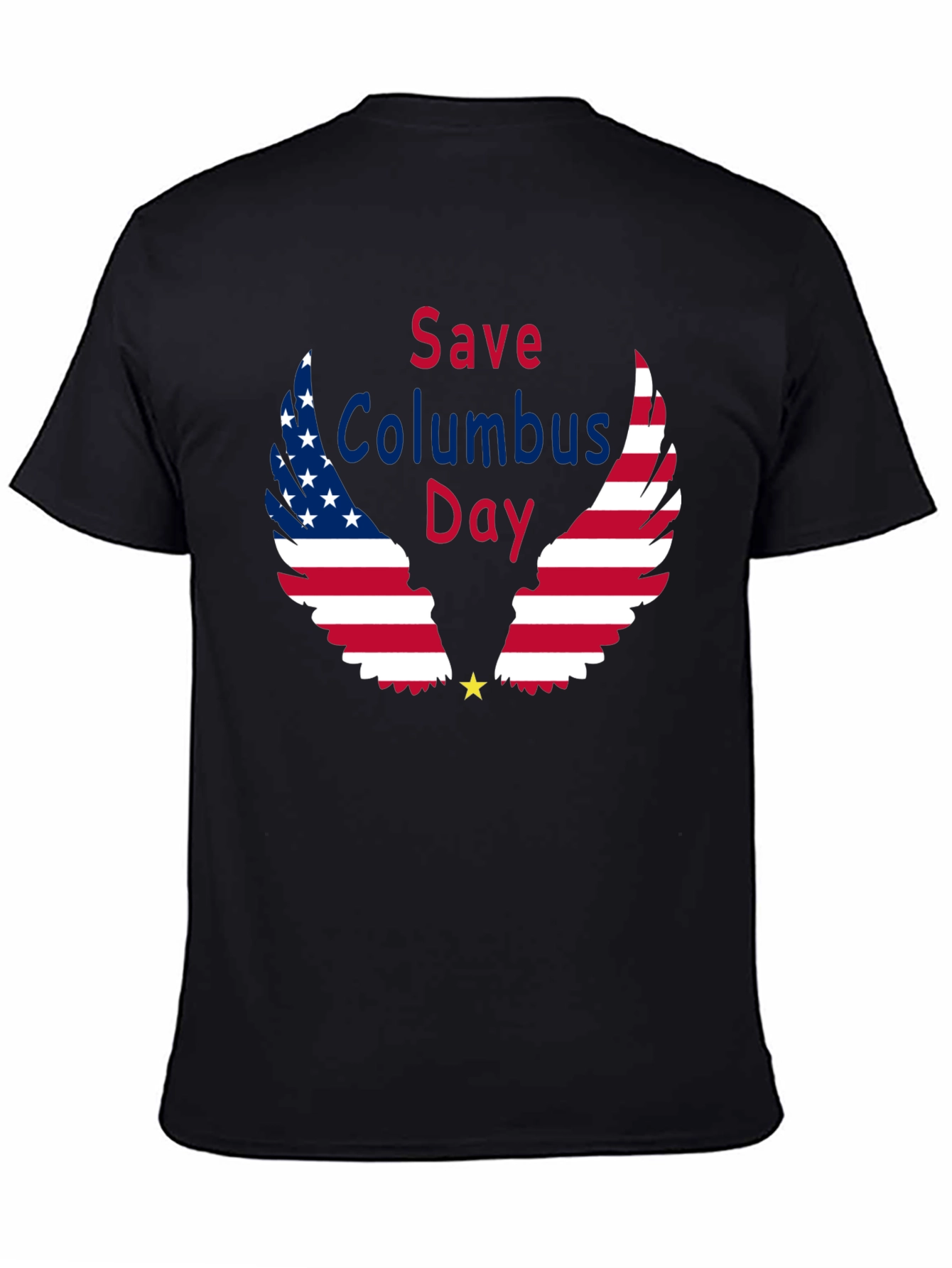Save Columbus Day T-Shirt Patriotic American Flag