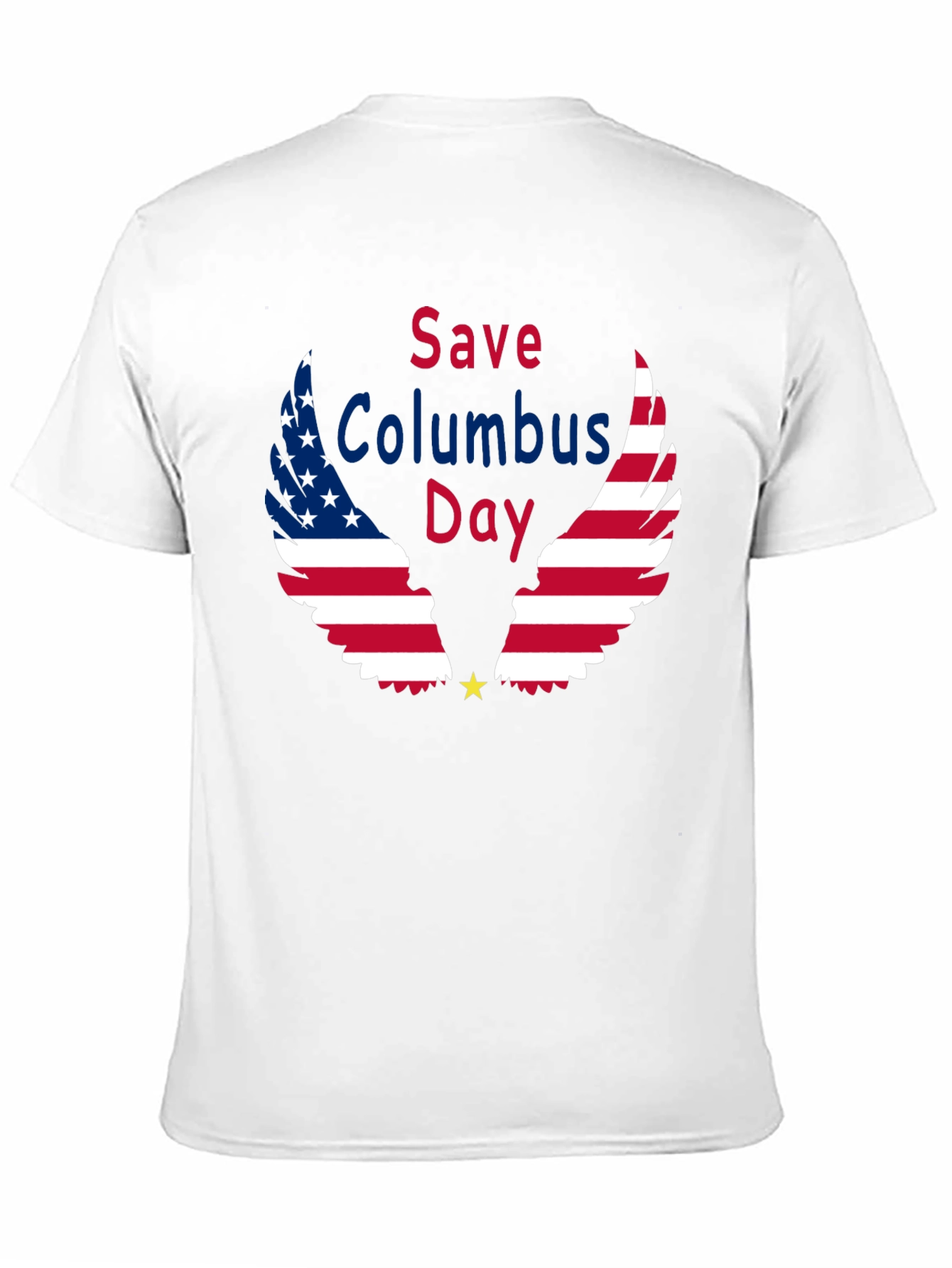 Save Columbus Day T-Shirt Patriotic American Flag