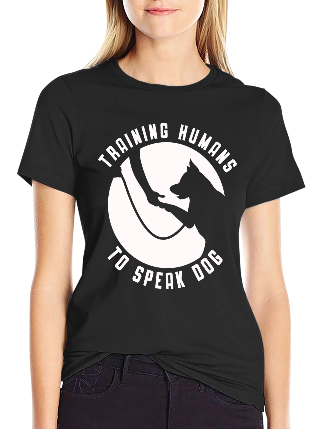 Training Humans to Speak Dog T-Shirt - Black