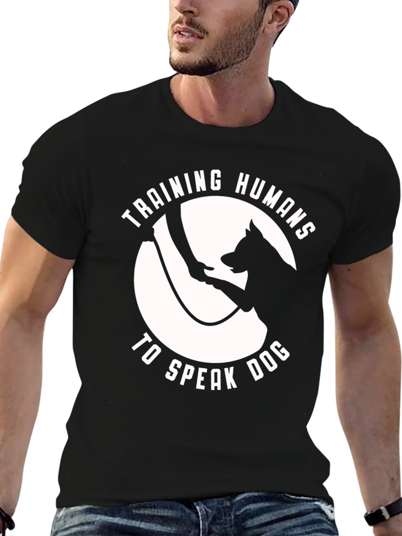 Training Humans to Speak Dog T-Shirt - Black