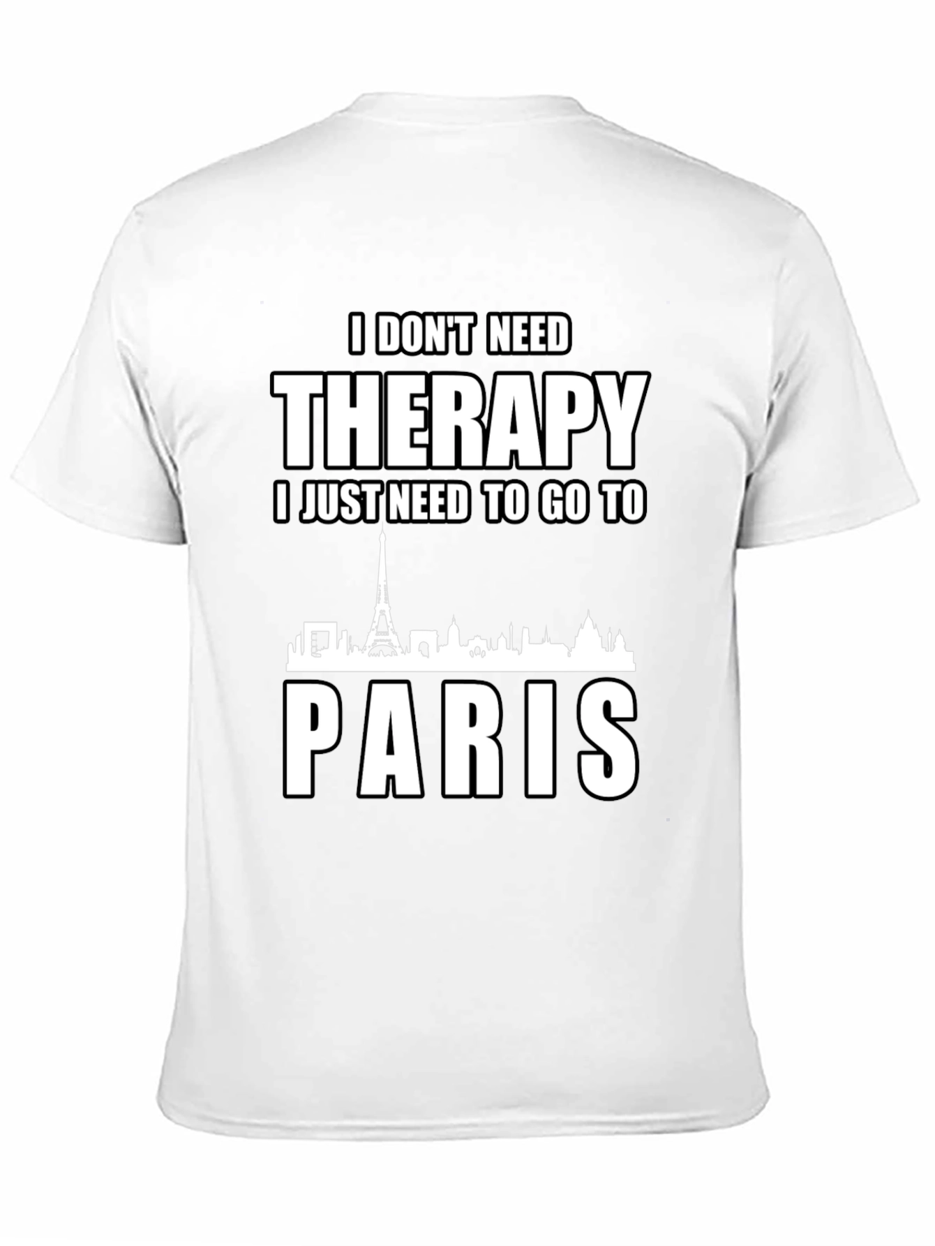 Therapy Paris T-Shirt Black Cotton