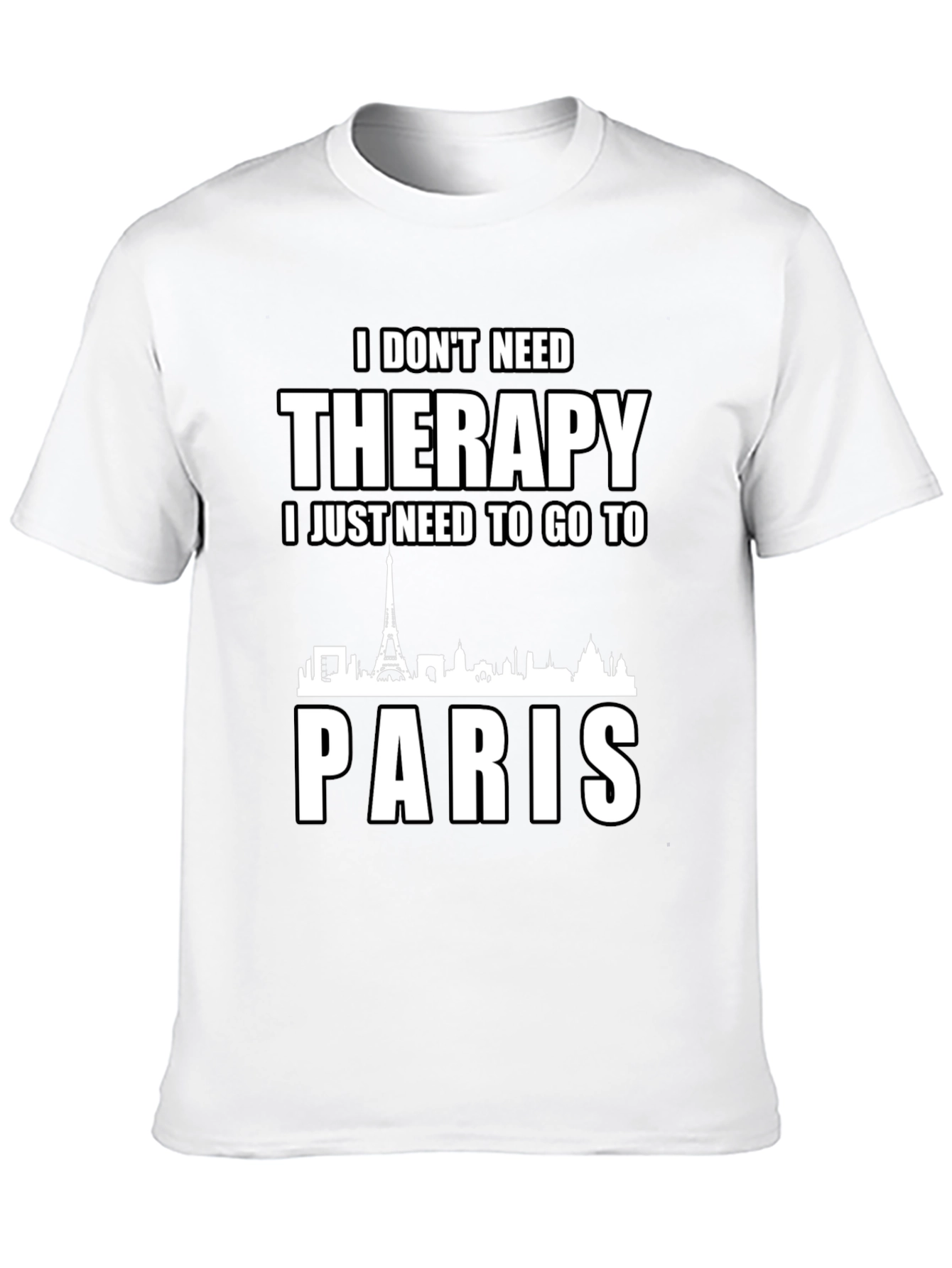 Therapy Paris T-Shirt Black Cotton
