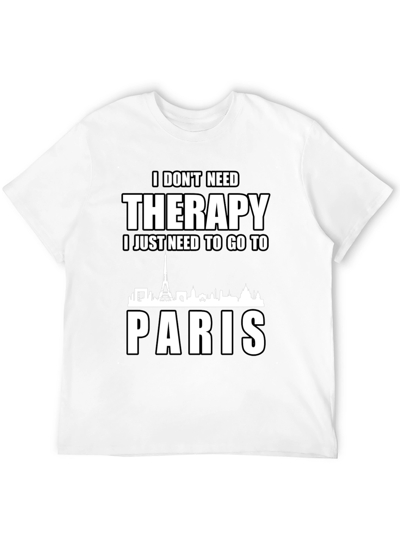 Therapy Paris T-Shirt Black Cotton