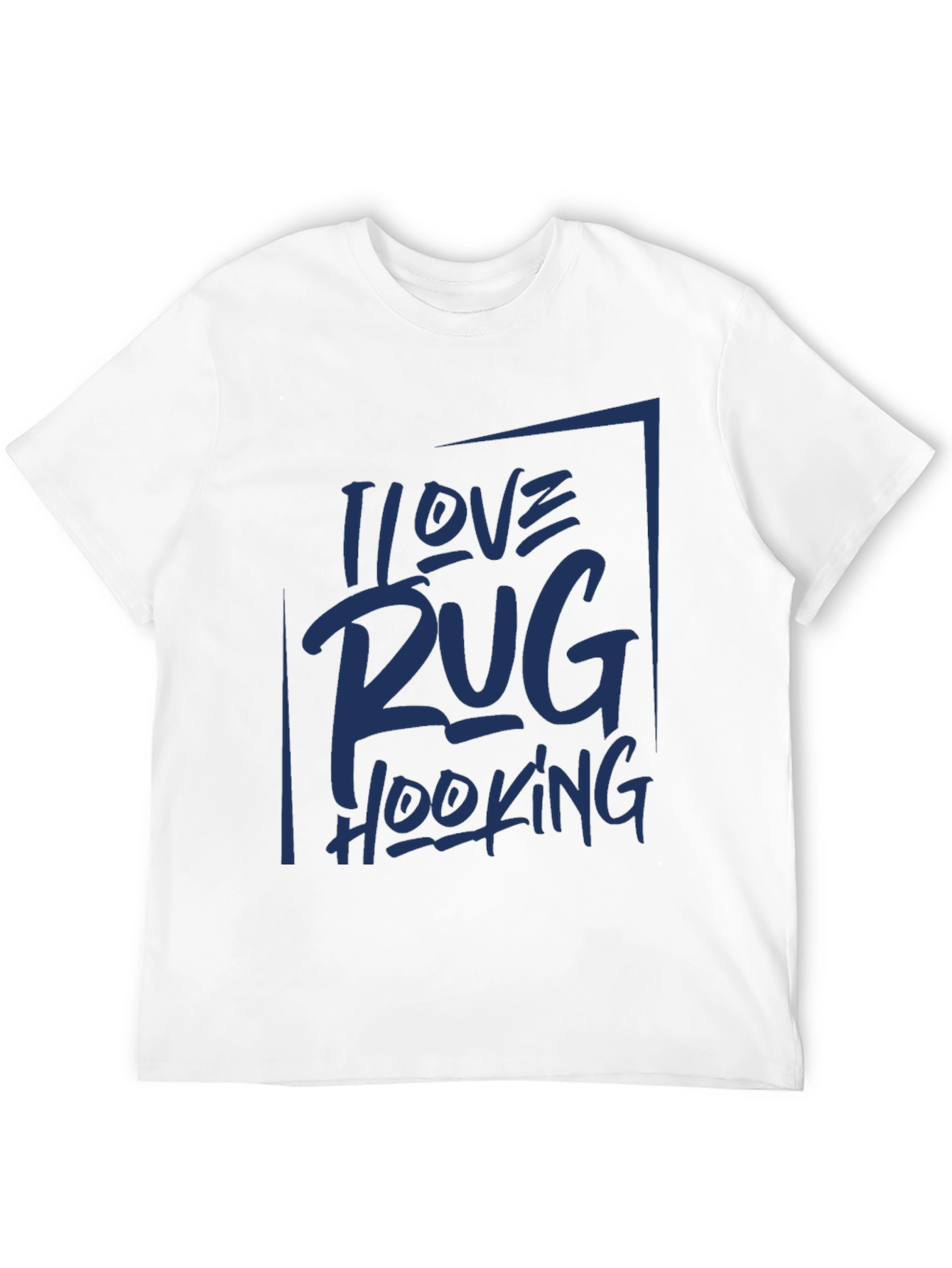 I Love Rug Hooking Graphic Tee - Black