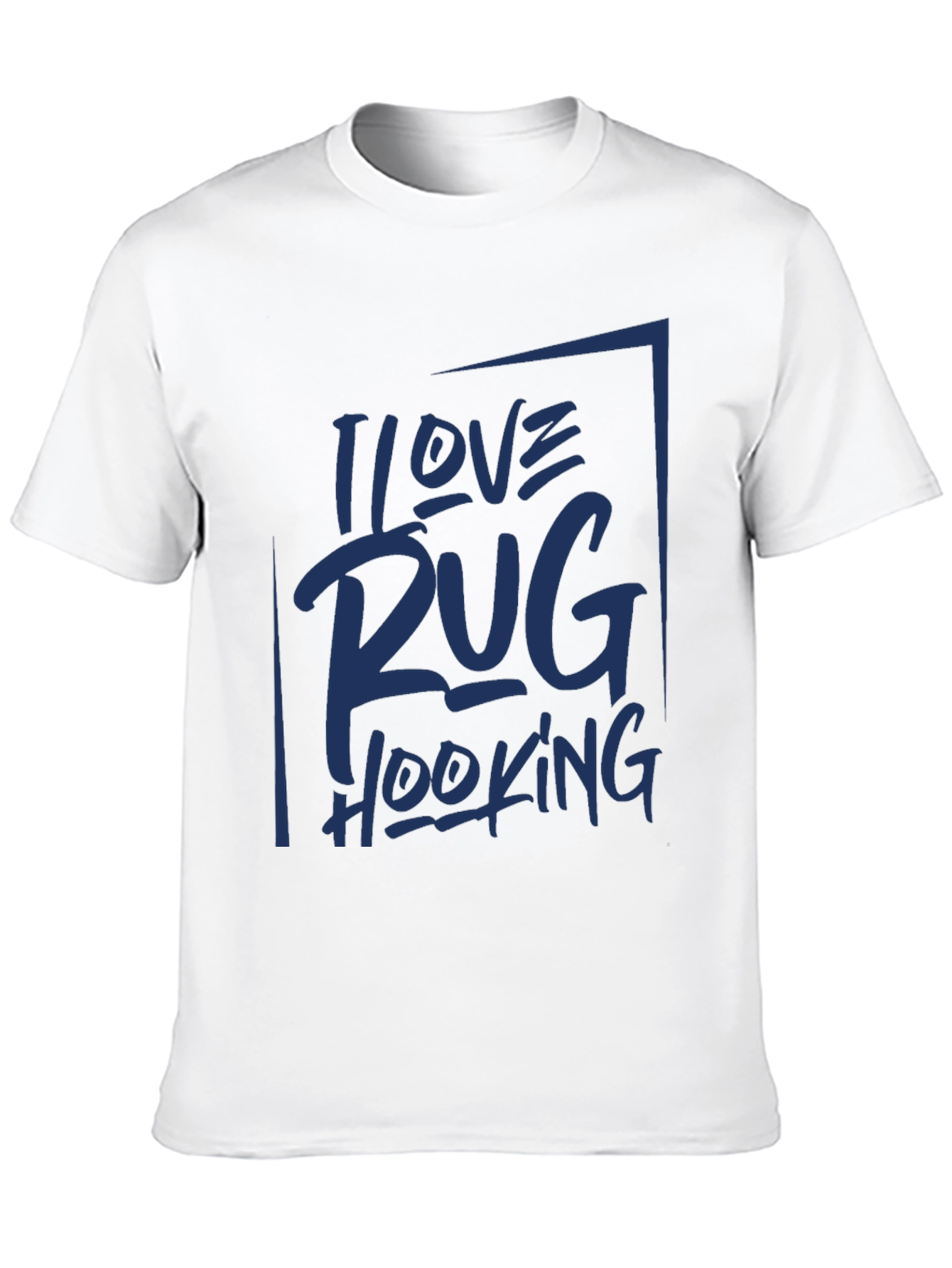 I Love Rug Hooking Graphic Tee - Black