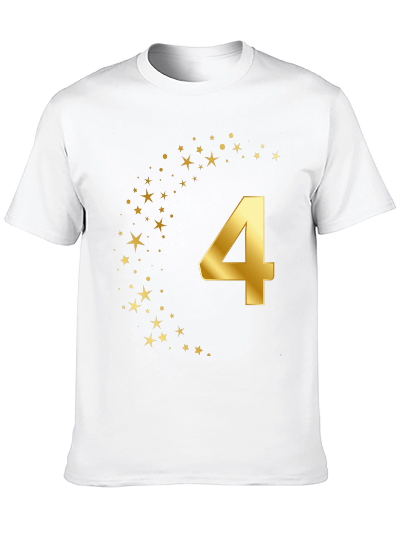 Golden Number Four Starry Tee