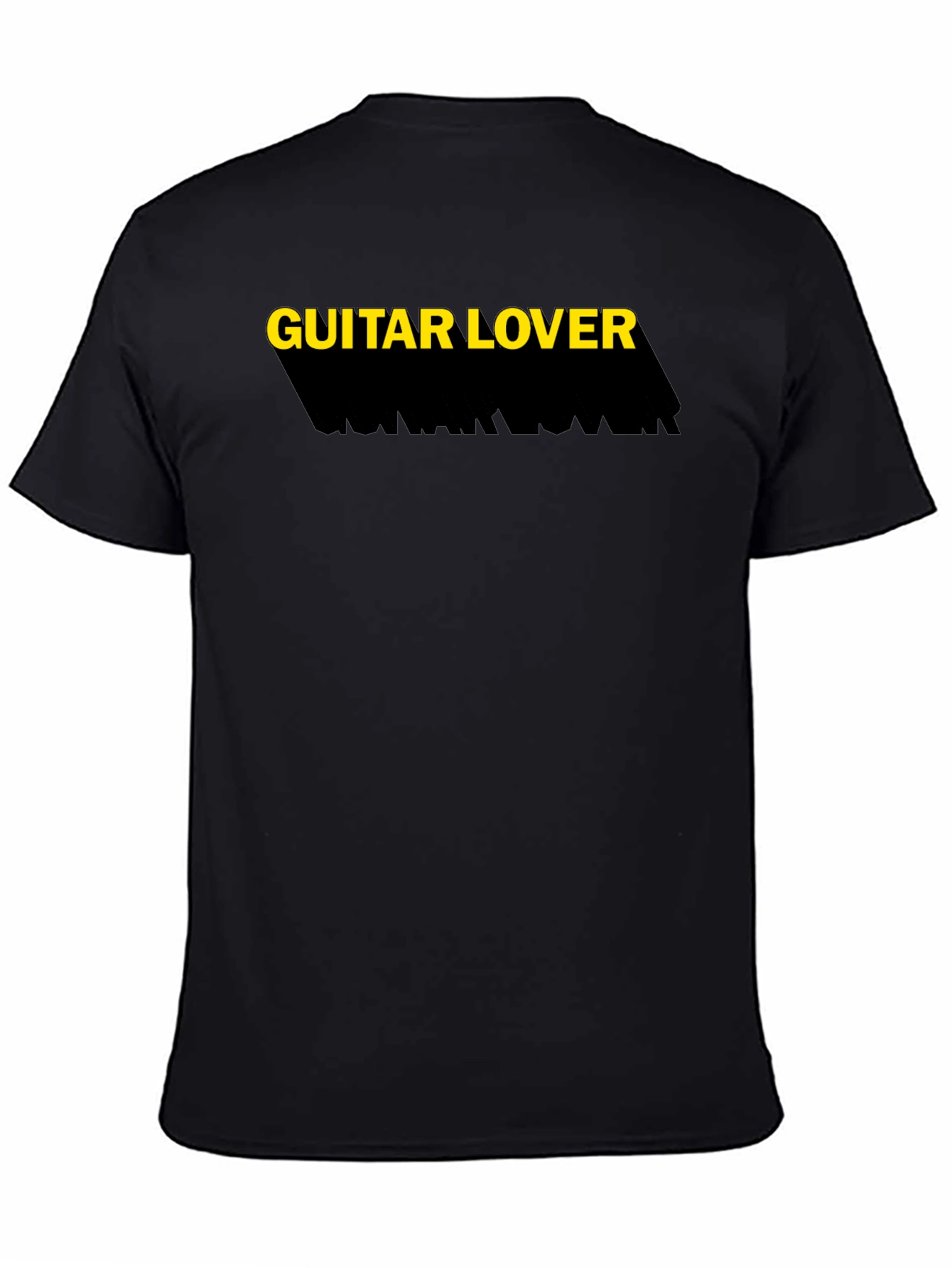 Guitar Lover Black T-Shirt Casual Tee