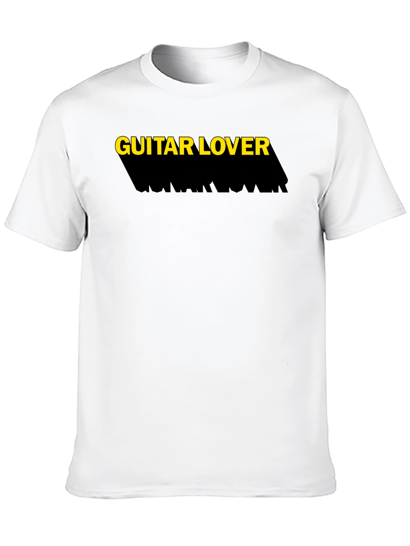 Guitar Lover Black T-Shirt Casual Tee