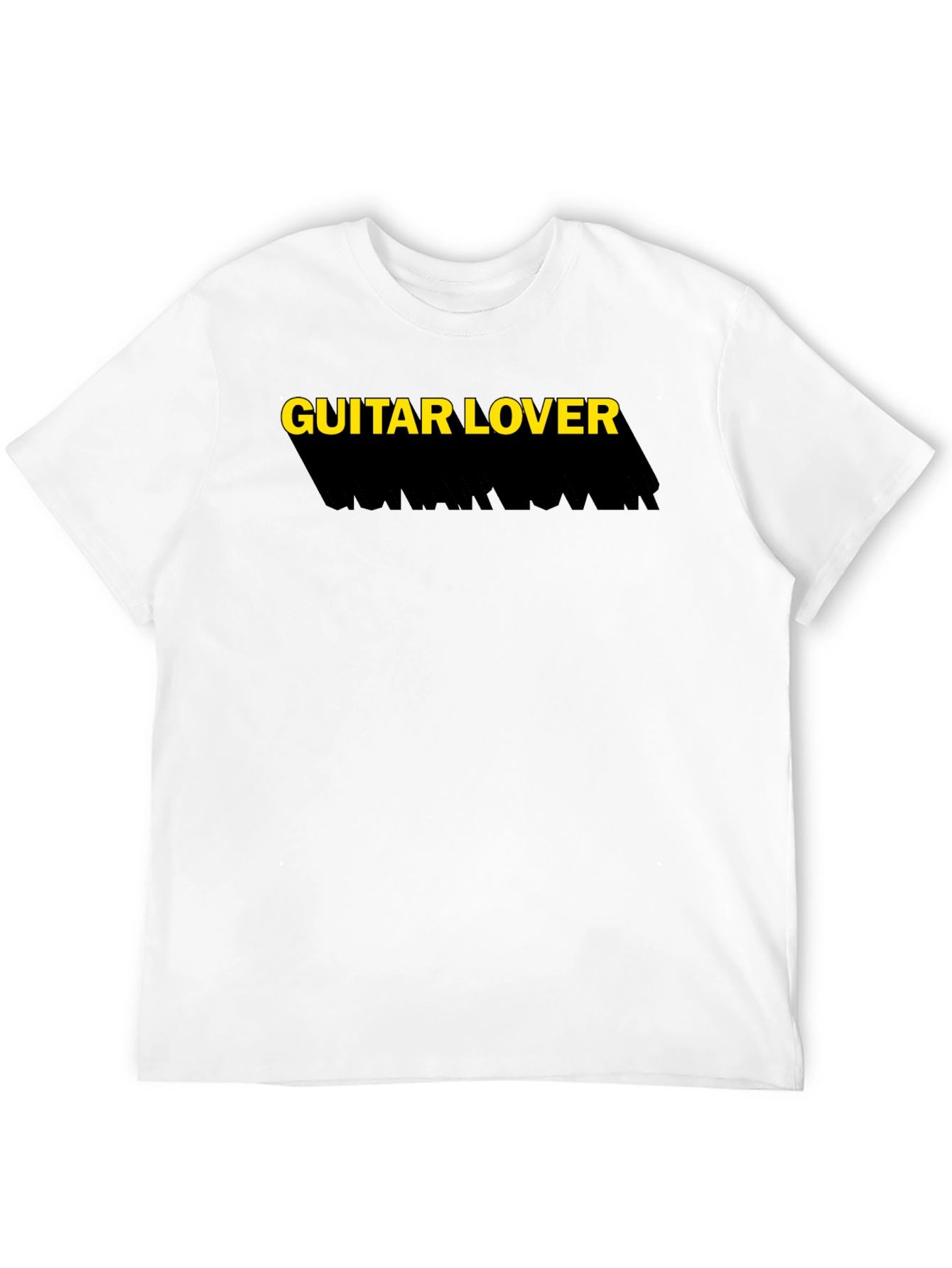 Guitar Lover Black T-Shirt Casual Tee