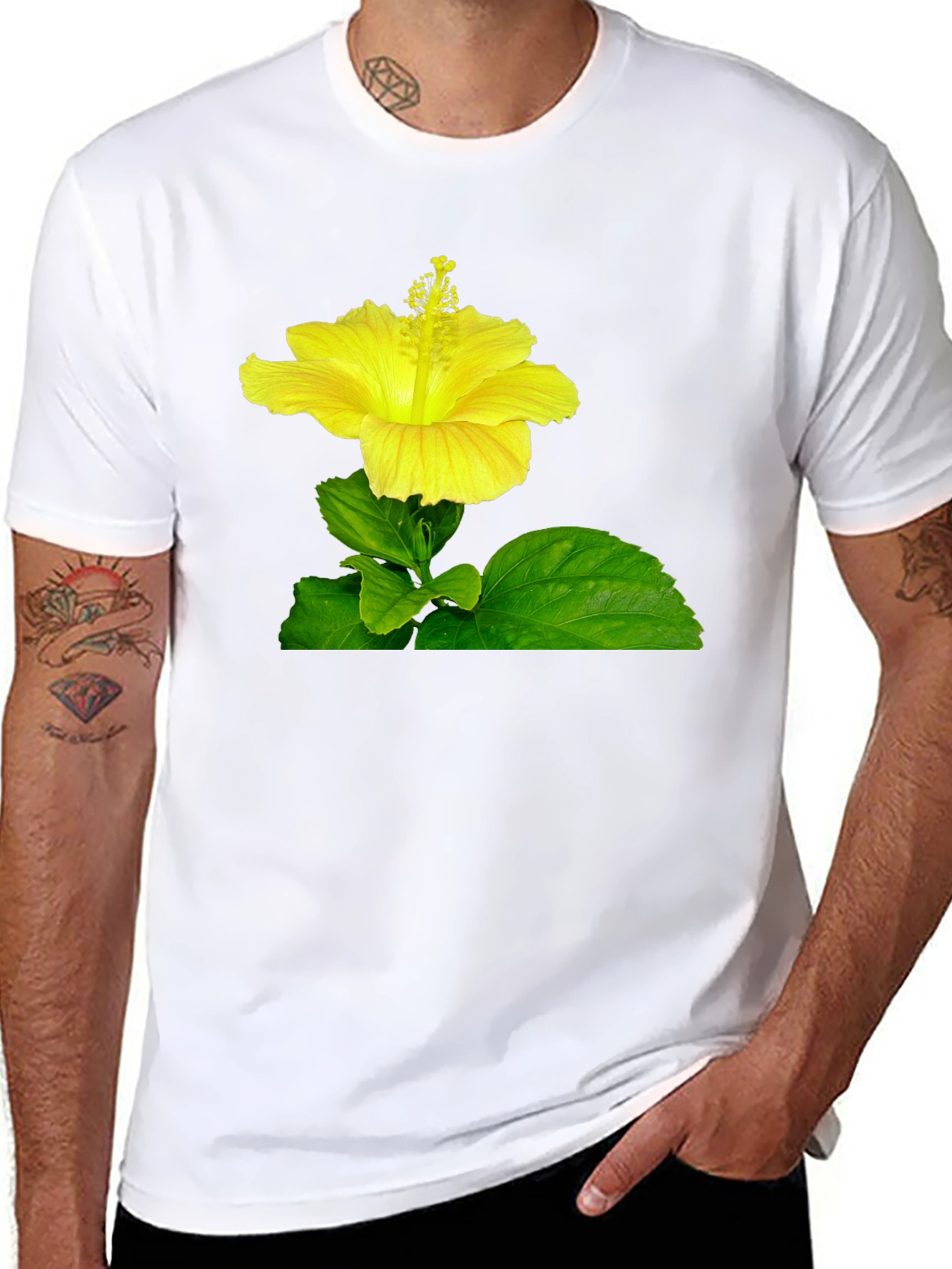 Hibiscus Flower Graphic Tee