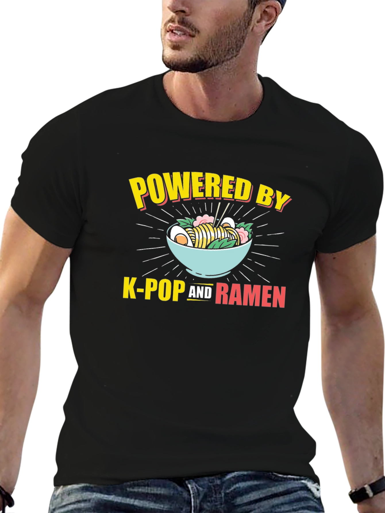 Powered By K-Pop and Ramen T-Shirt