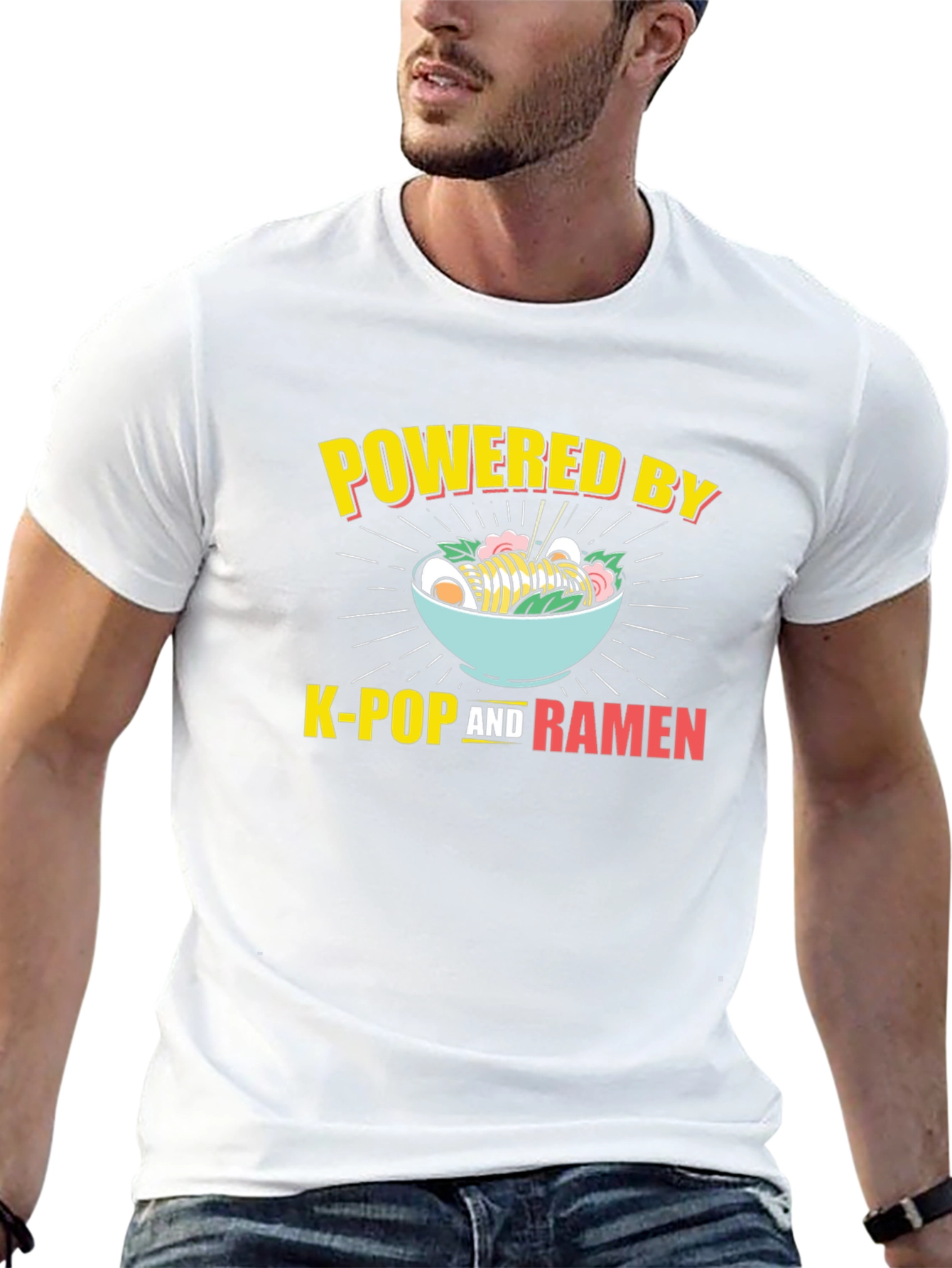 Powered By K-Pop and Ramen T-Shirt