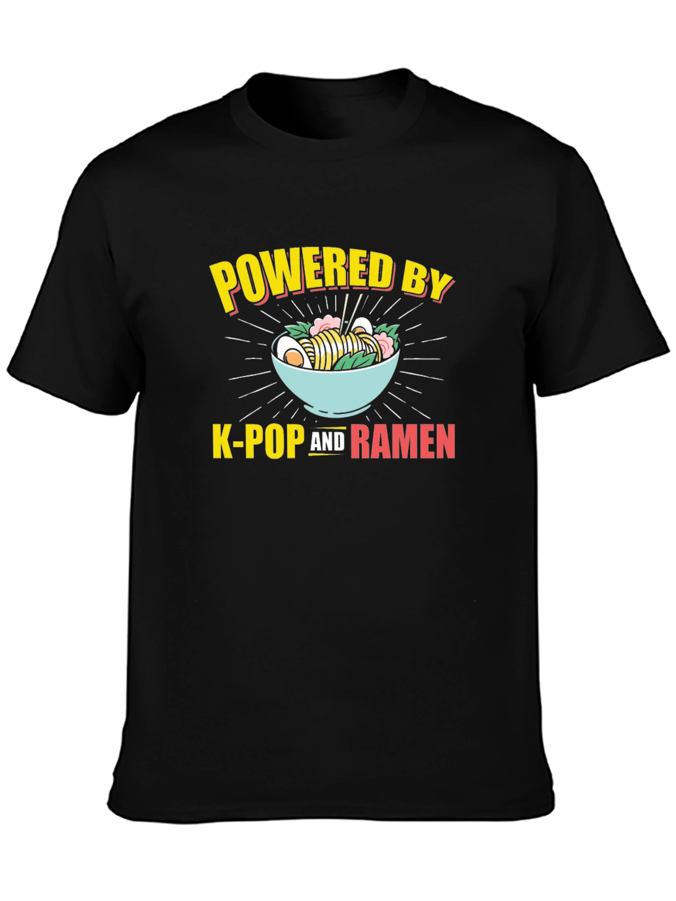 Powered By K-Pop and Ramen T-Shirt