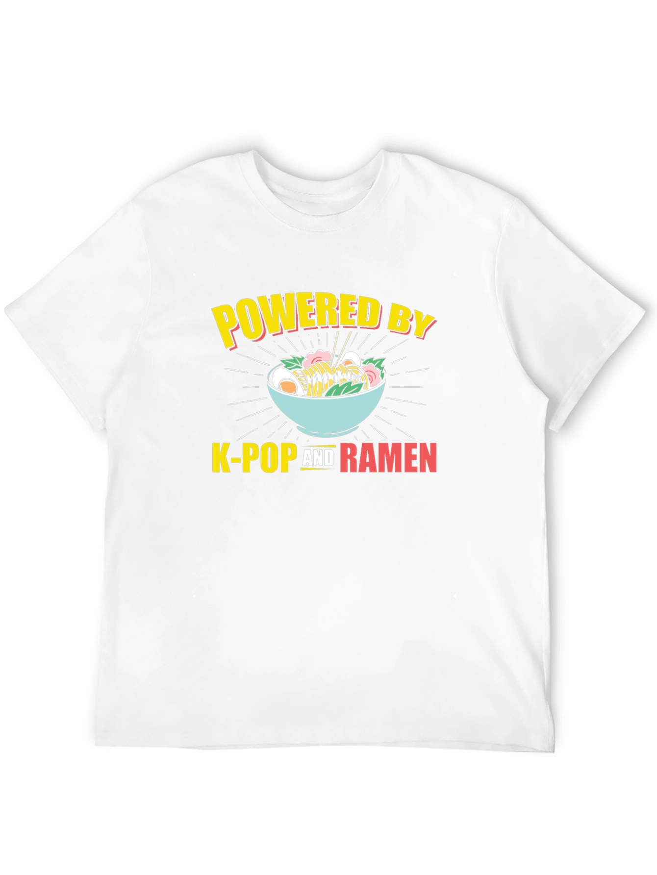 Powered By K-Pop and Ramen T-Shirt
