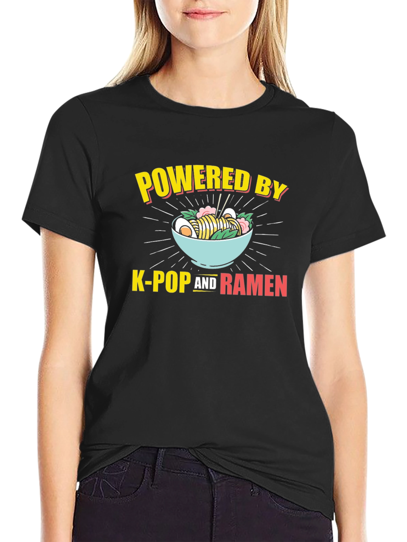 Powered By K-Pop and Ramen T-Shirt